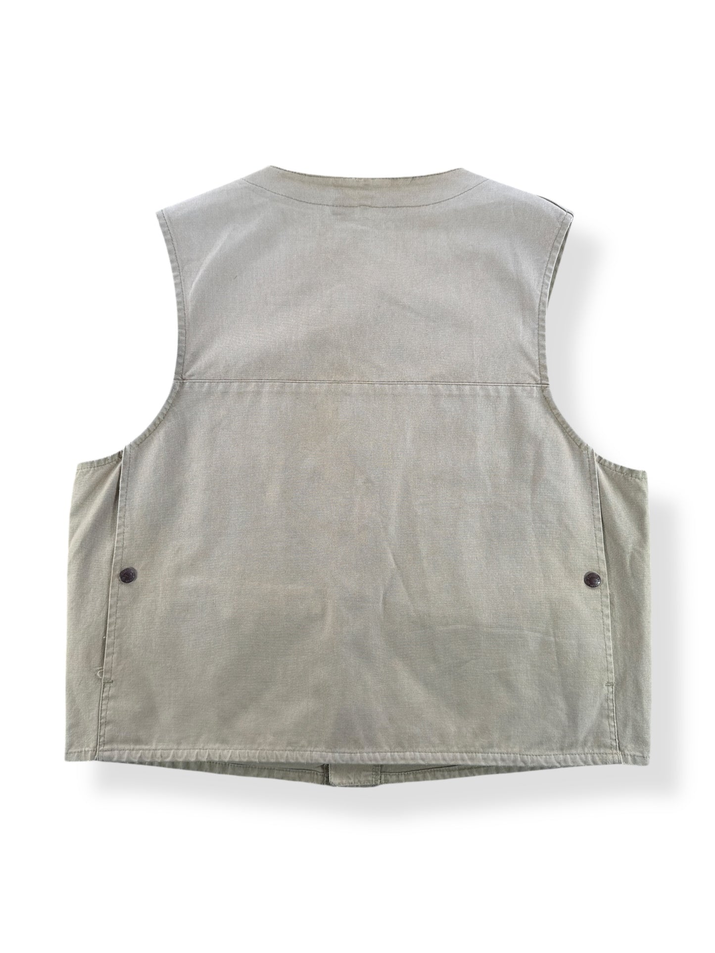 Back of Vintage Filson Style 8 Dry Tin Vest SZ 44