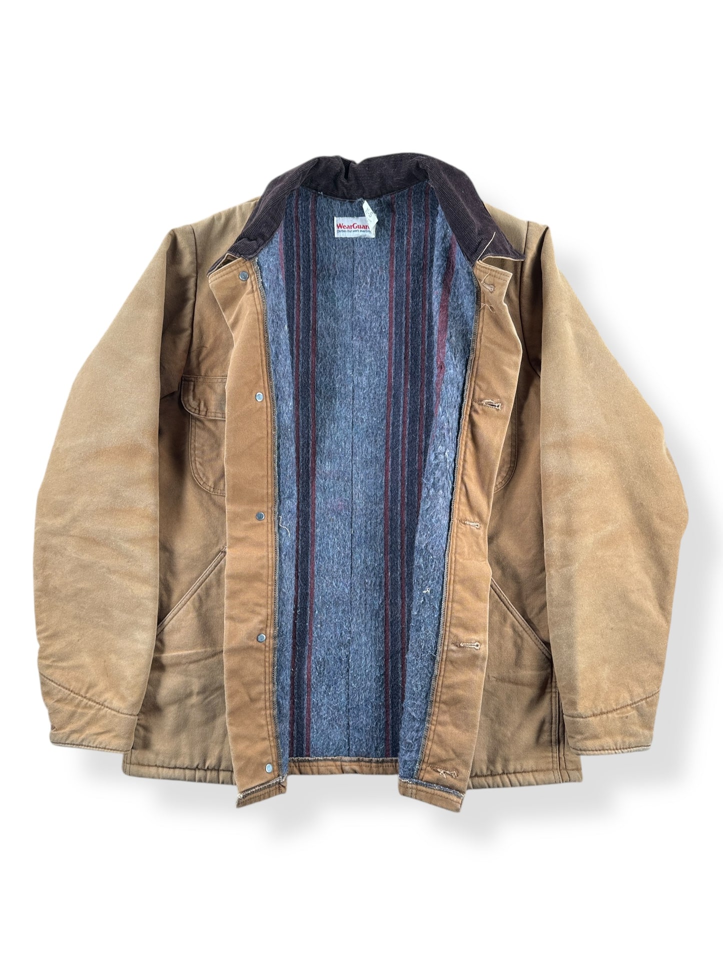 Inside of Vintage 80s Era Wear Guard Canvas Chore Coat SZ S
