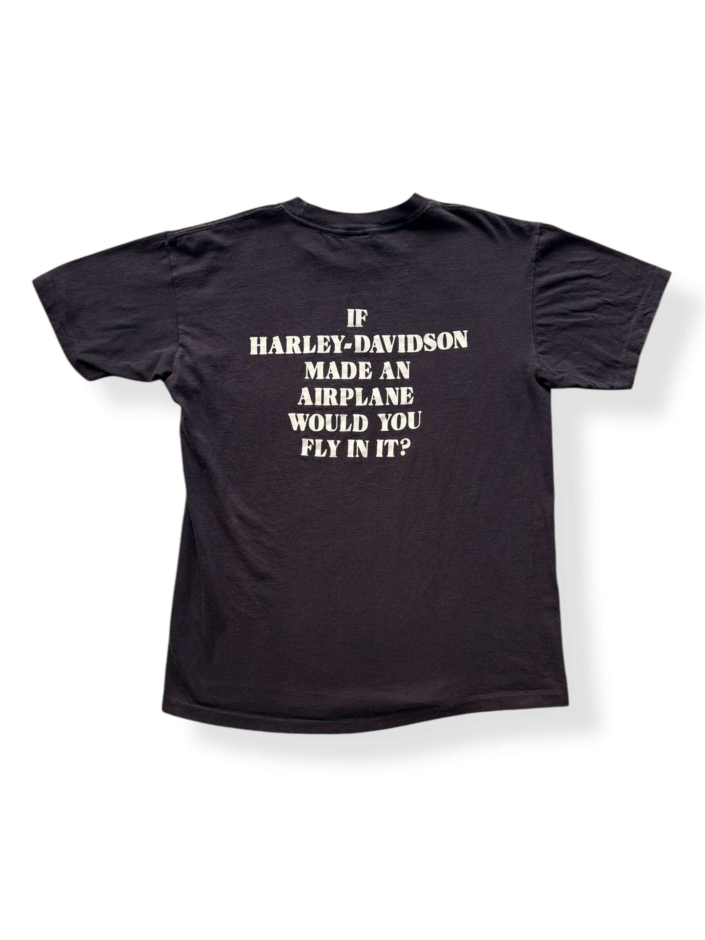 Back of Vintage Boeing Harley Airplane Tee SZ L