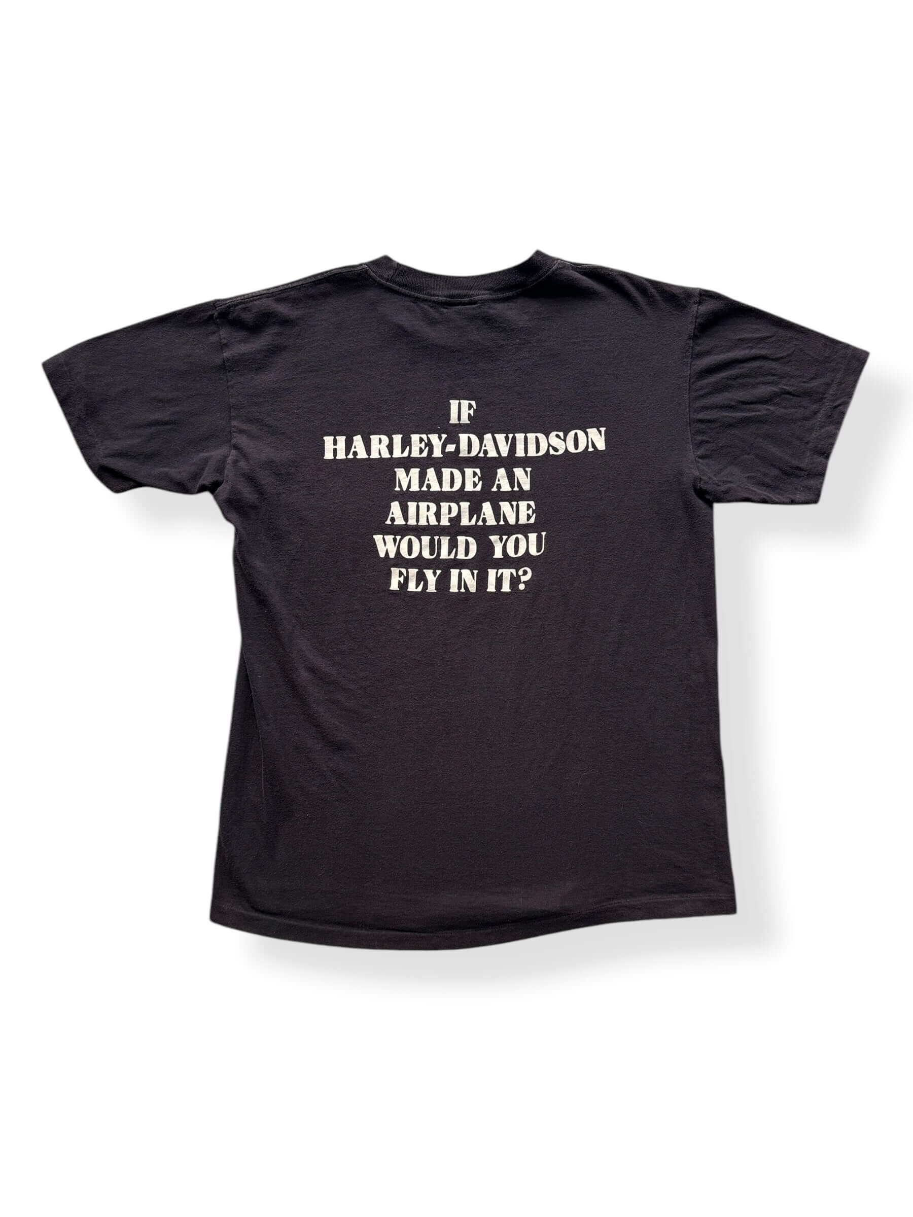 Back of Vintage Boeing Harley Airplane Tee SZ L