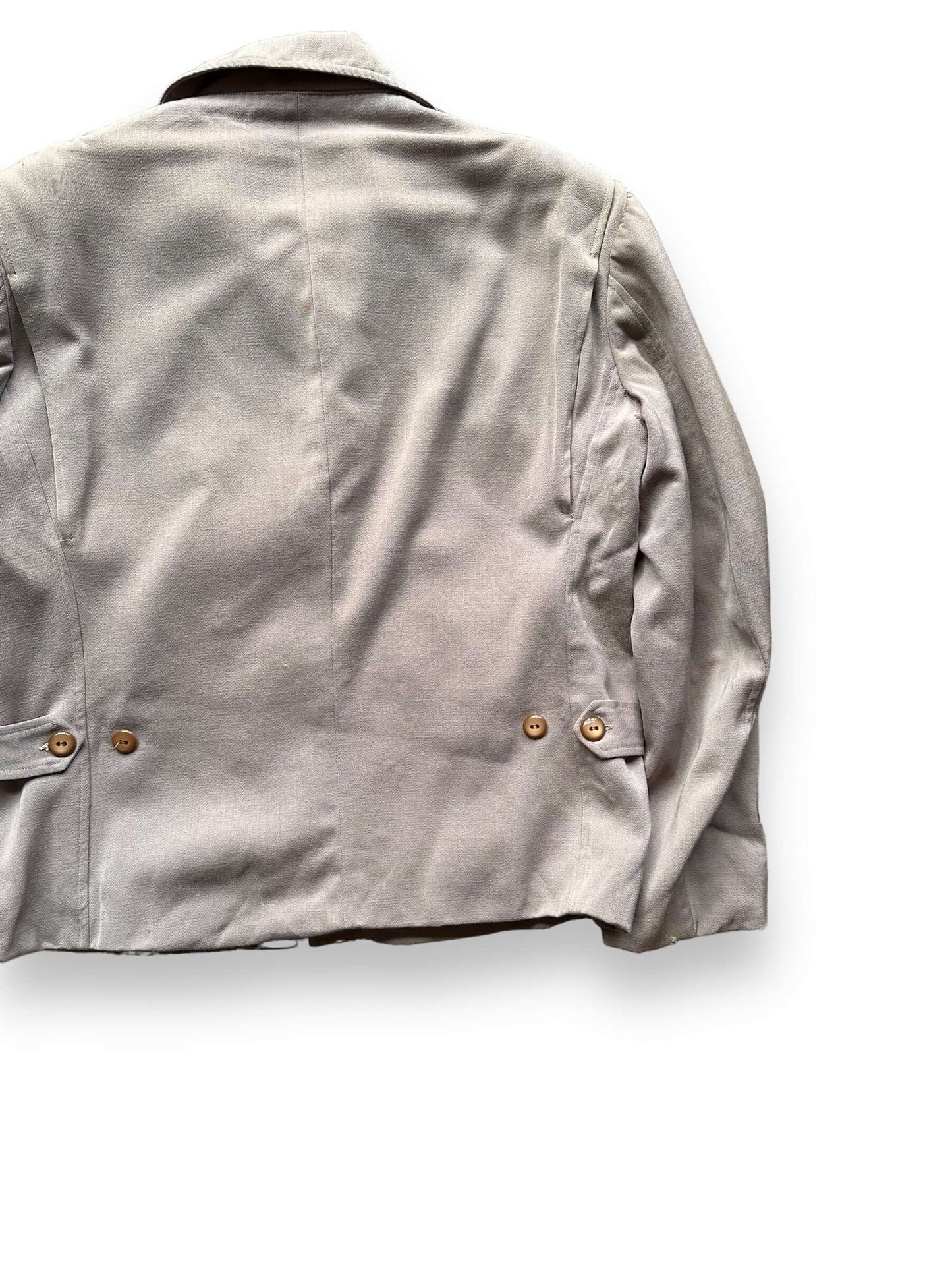 Right Rear View of Vintage Pendleton Gabardine Jacket SZ L | Vintage Workwear Seattle | Seattle Vintage Clothing