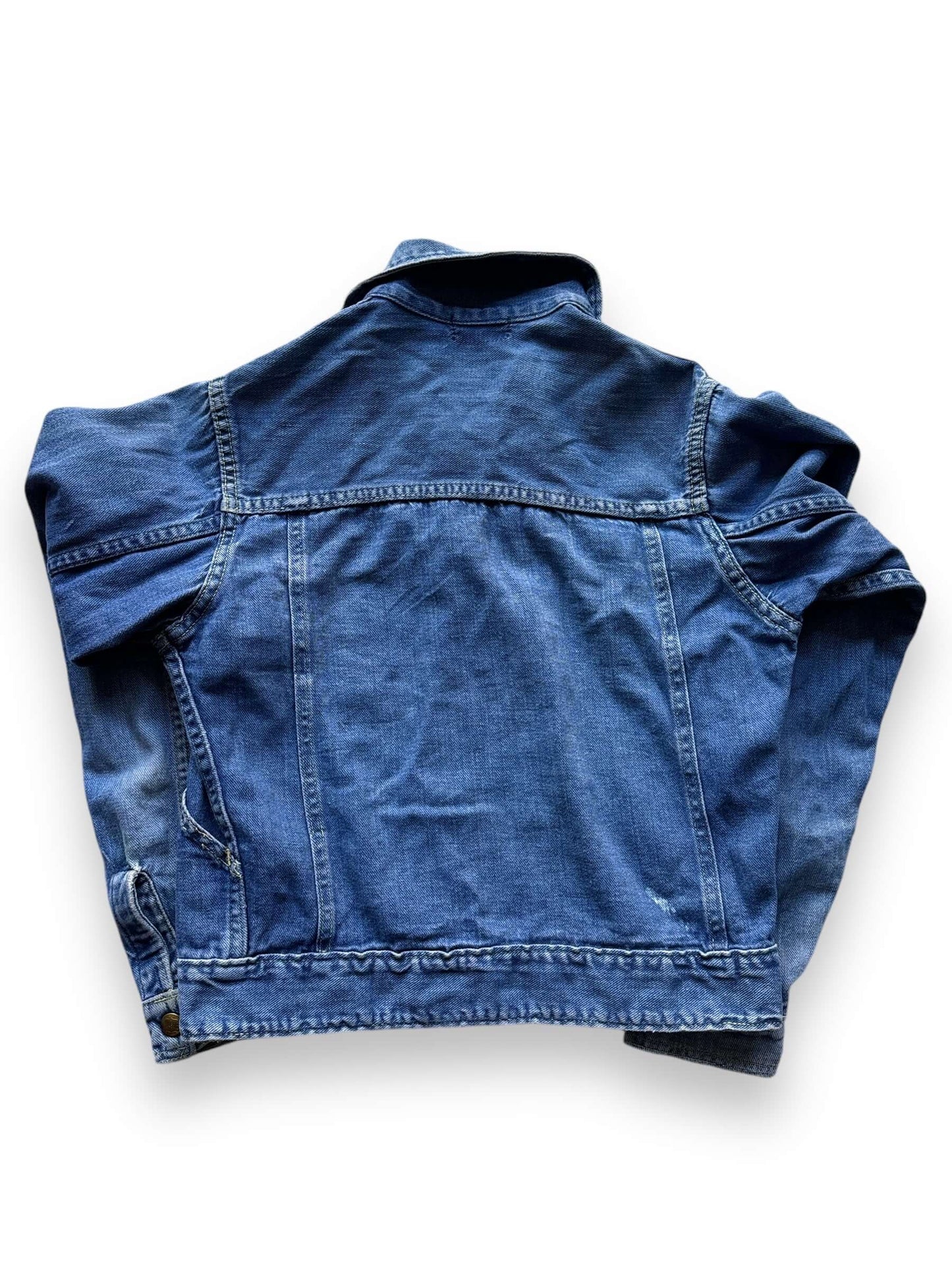 back of Vintage Buckaroo by Big Smith Pleated Denim Jacket SZ XS
