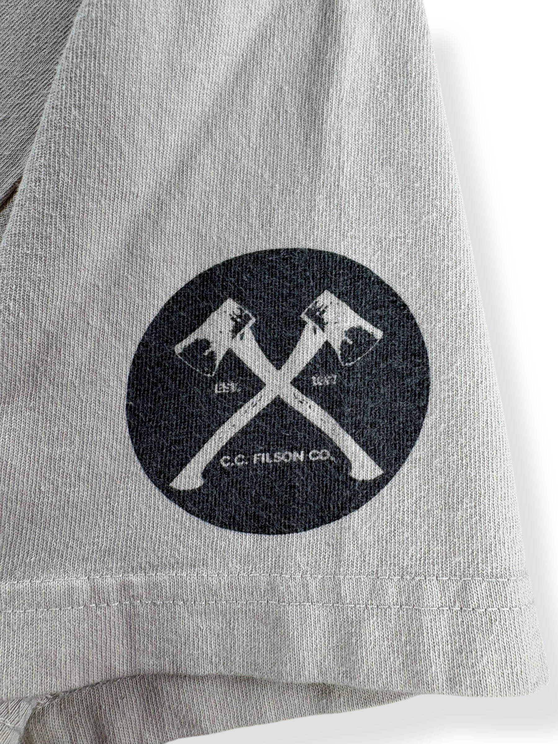 Sleeve Graphic on Modern Filson Through Any Weather Tee SZ M