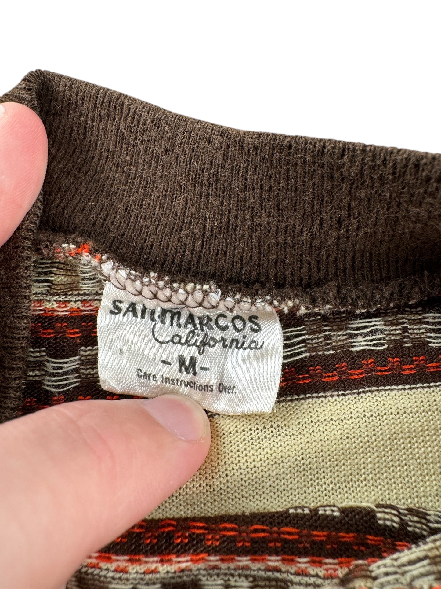 Tag on Vintage 70s striped tee SZ M
