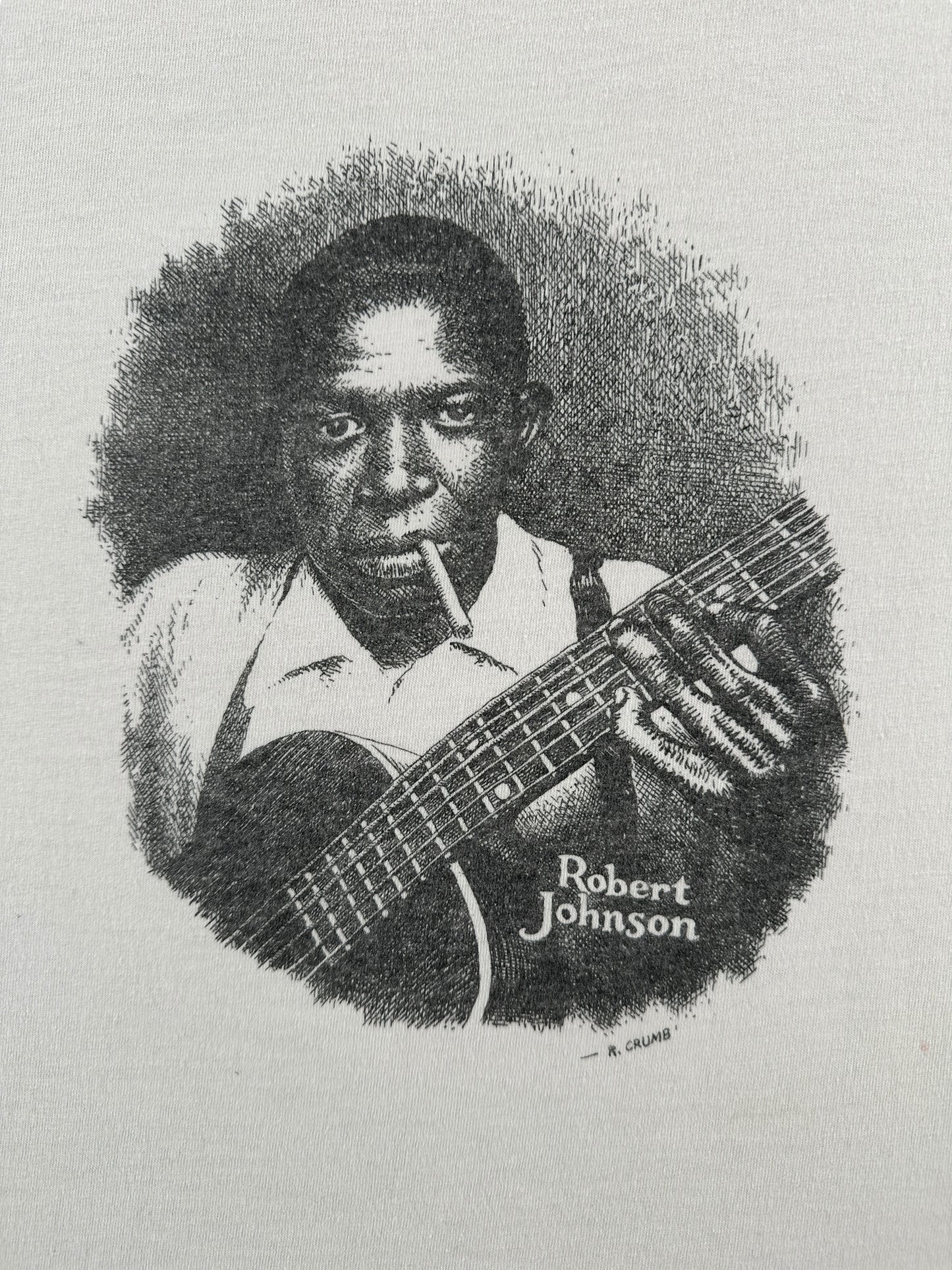 Front Graphic of Vintage R. Crumb Robert Johnson Tee SZ L