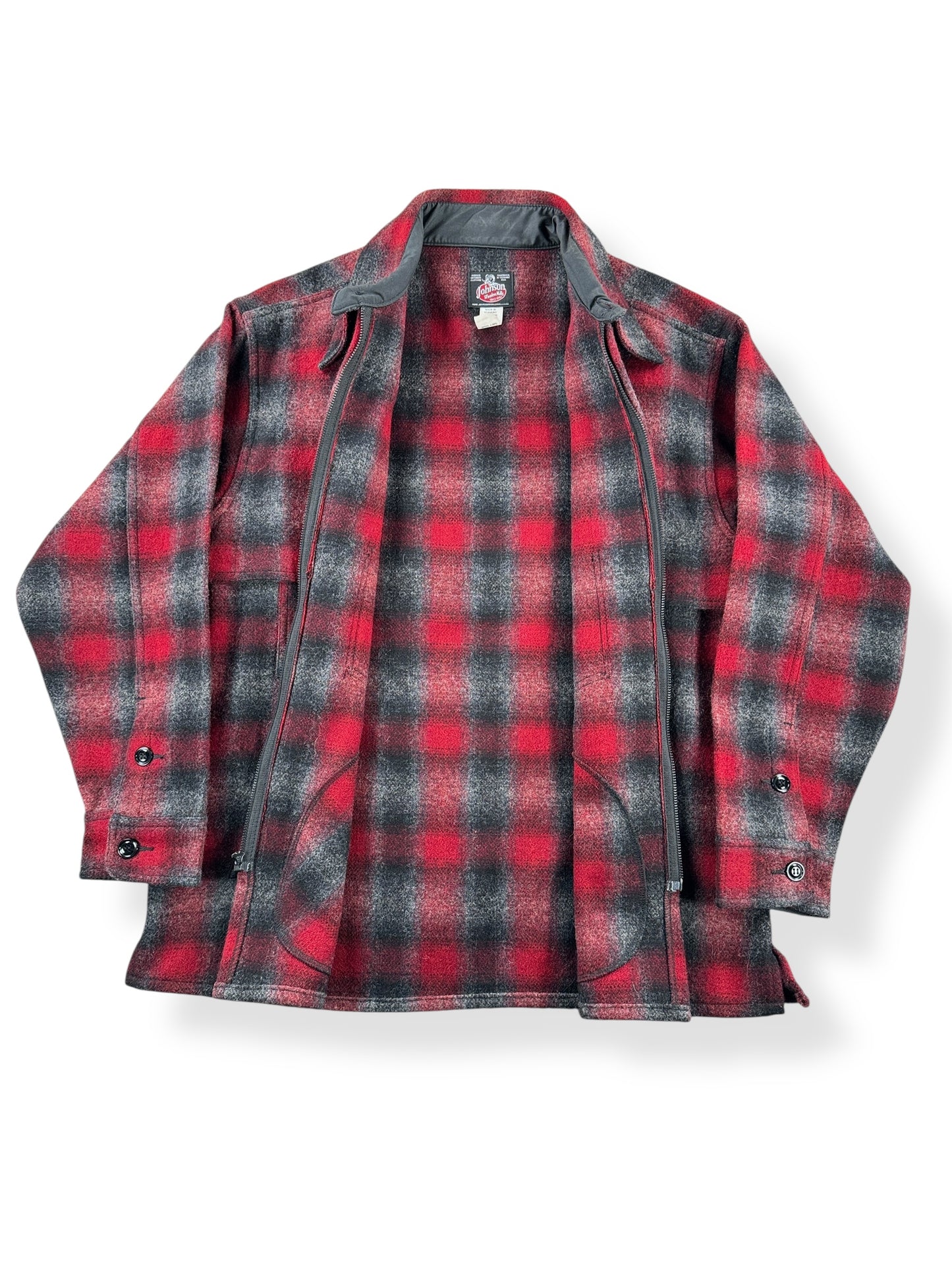 Inside of Vintage Johnson Woolen Mills Jacket SZ XL