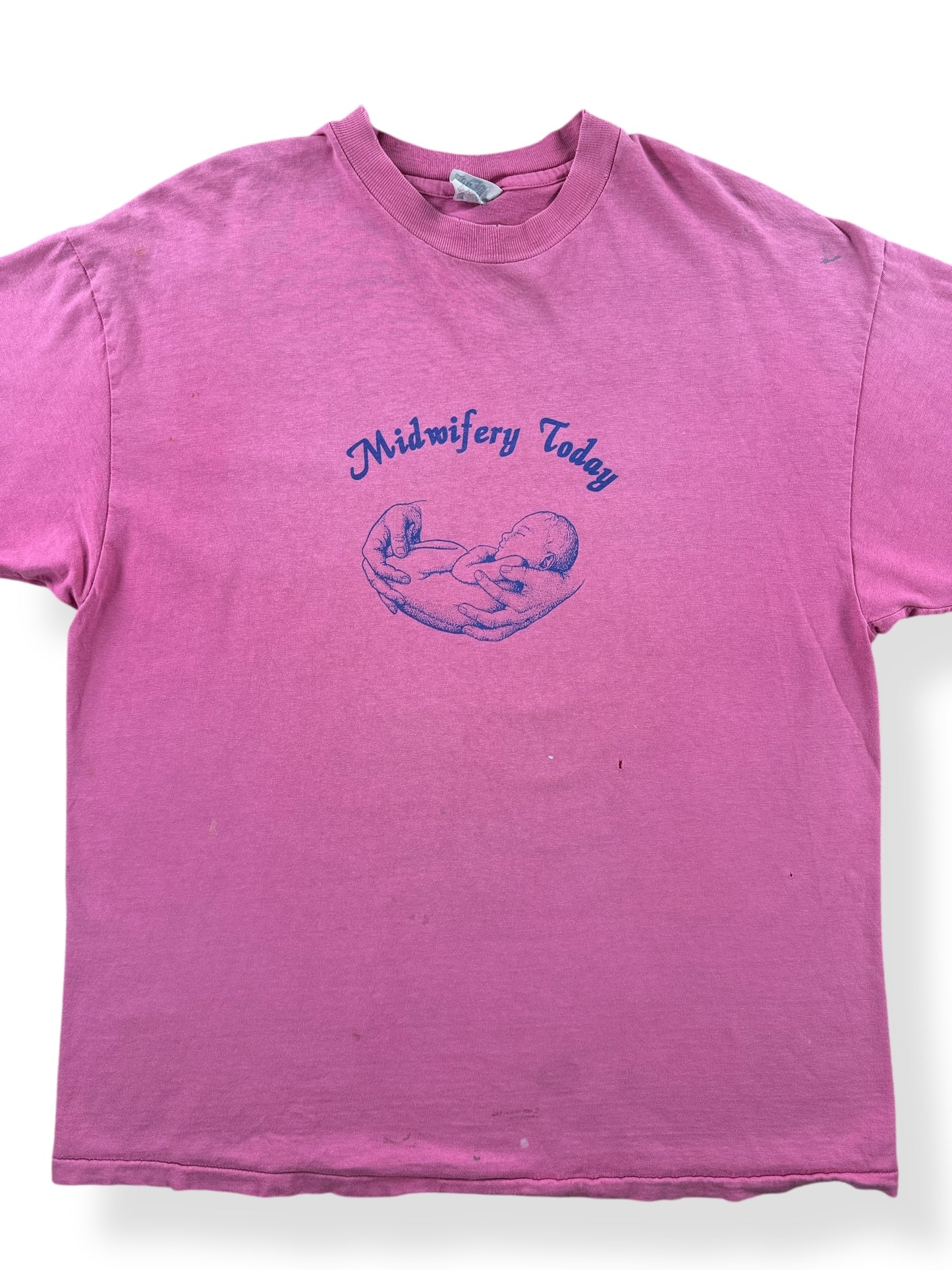 Front Graphic of Vintage Midwifery Today Tee SZ XL