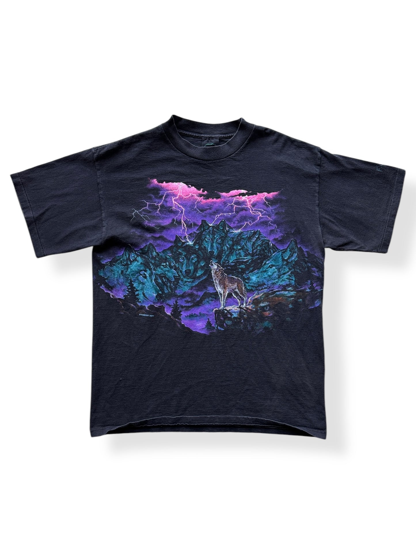 Front of Vintage Habitat Wolf Mountain Tee SZ M