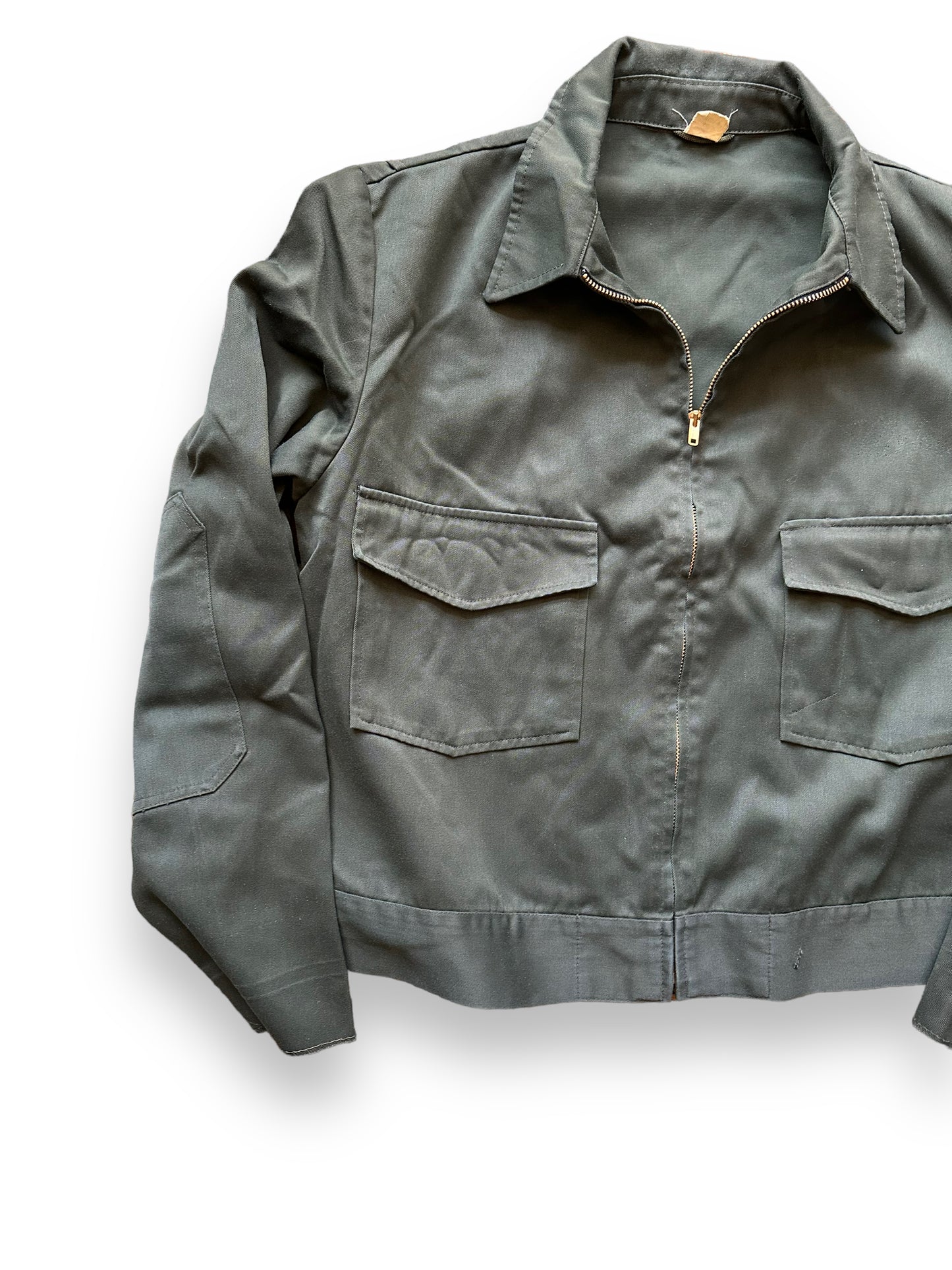 Front Right View of Vintage Day's Gas Station Jacket SZ 48 | Vintage Workwear Jacket Seattle | Seattle Vintage Clothing