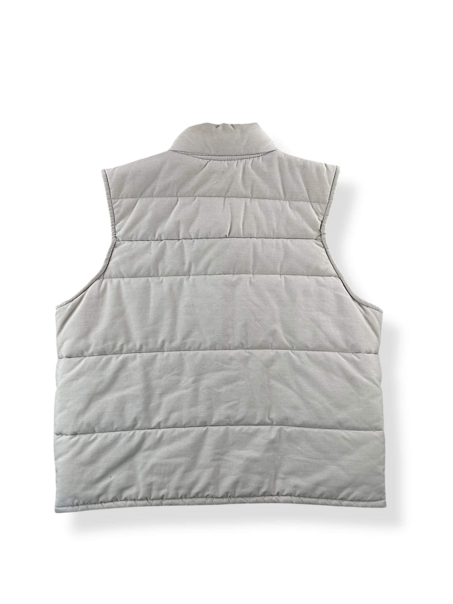 Back of Vintage Swingster Suede Down Vest SZ XL
