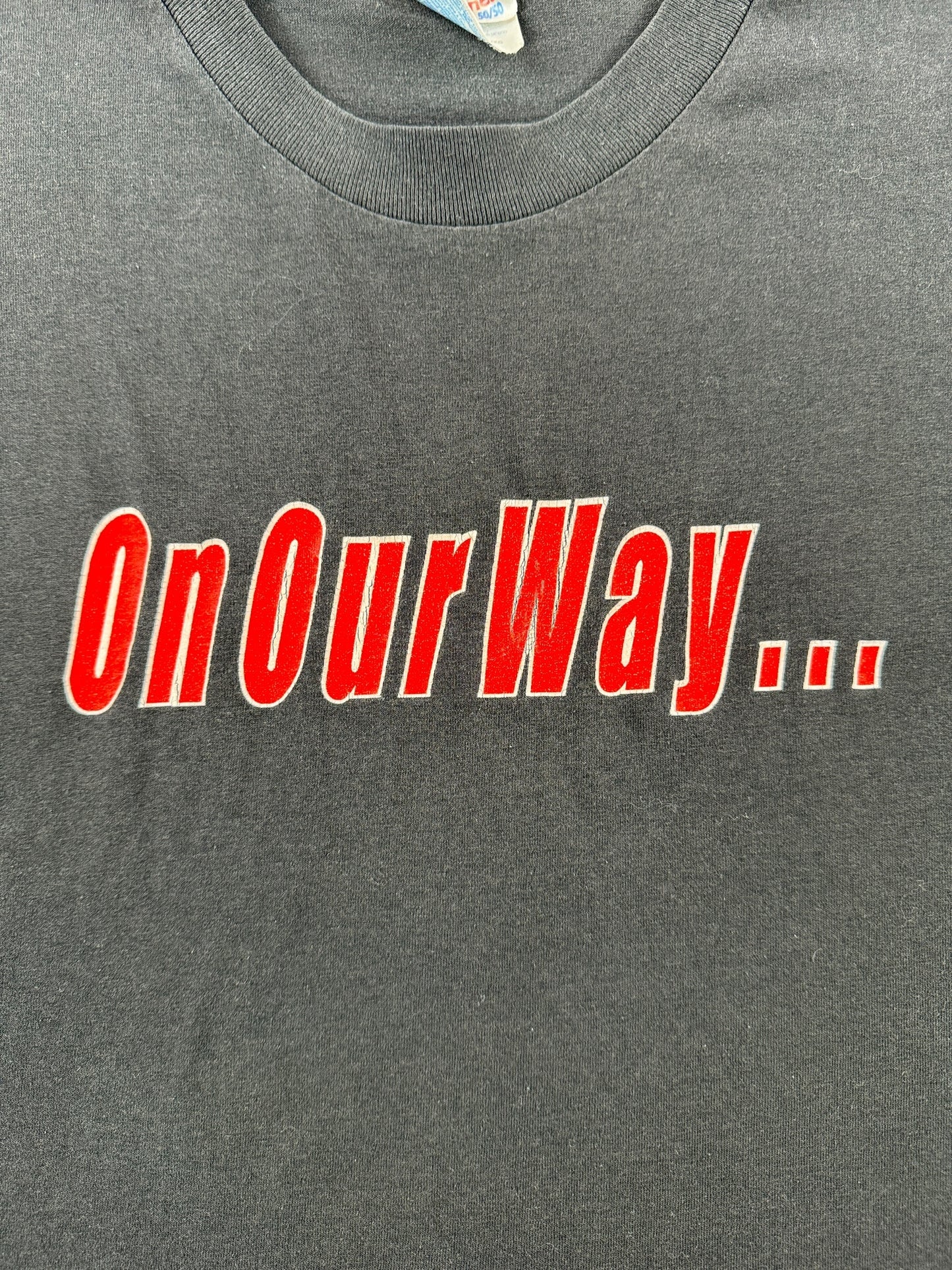 Graphic of Vintage On Our Way Oberto Tee SZ XXL