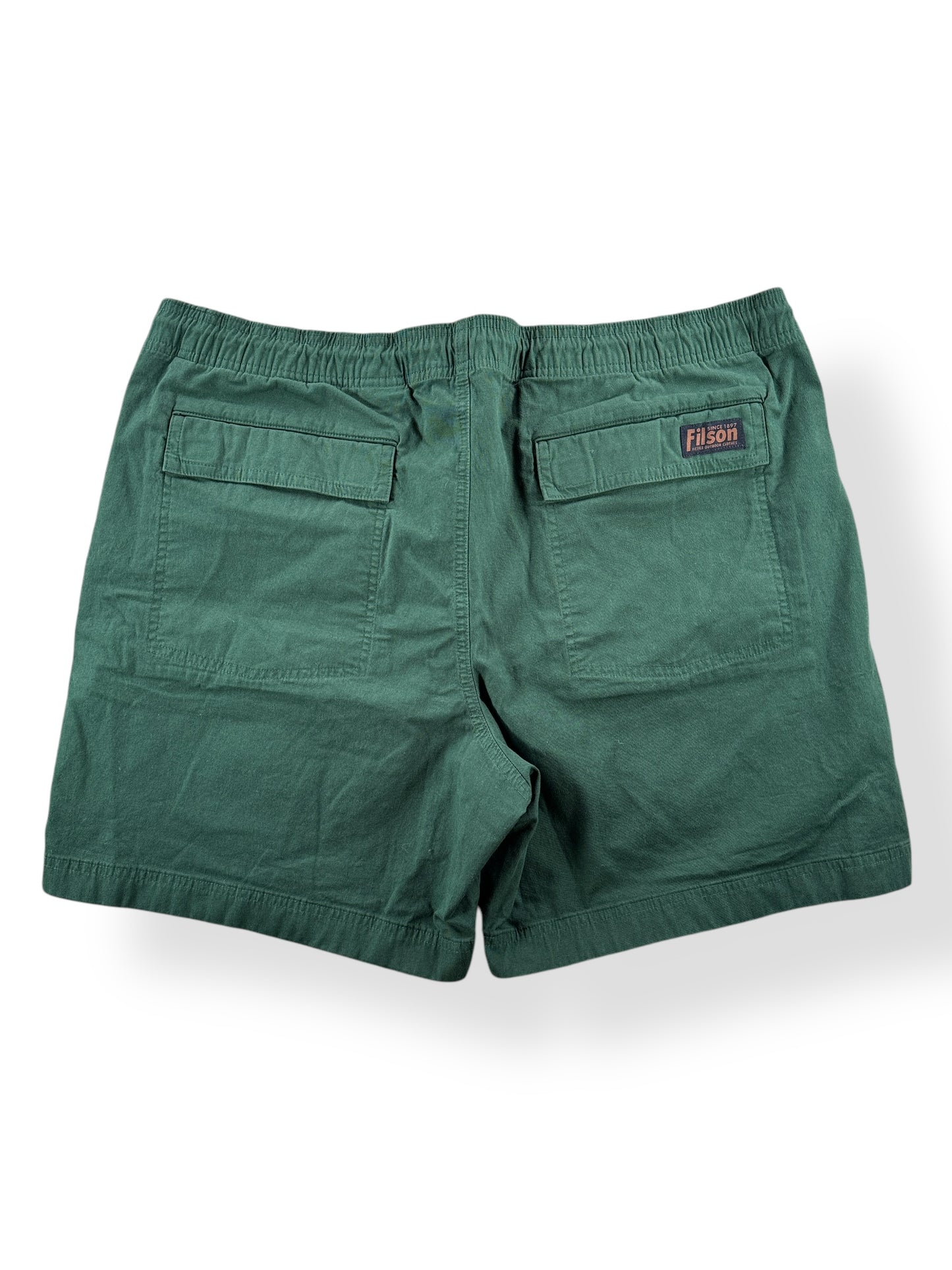 Back of Modern NWT Filson Granite Mountain Pull On Shorts SZ XL