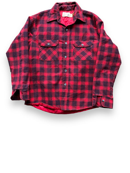 Front View of Vintage Sears Fieldmaster Quilted Flannel SZ L | Vintage Flannel Seattle | Barn Owl Vintage Seattle