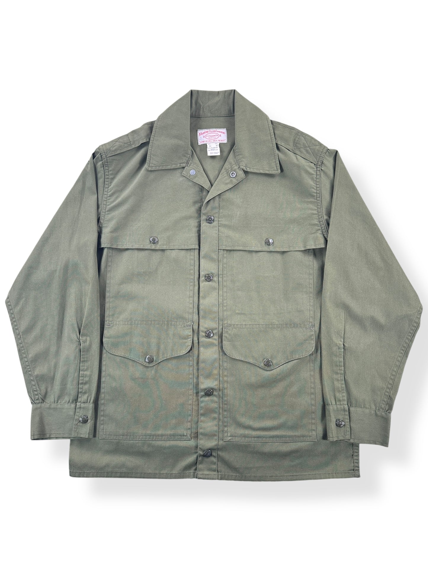 Front of Vintage Filson Hunting Cruiser Jacket SZ 40