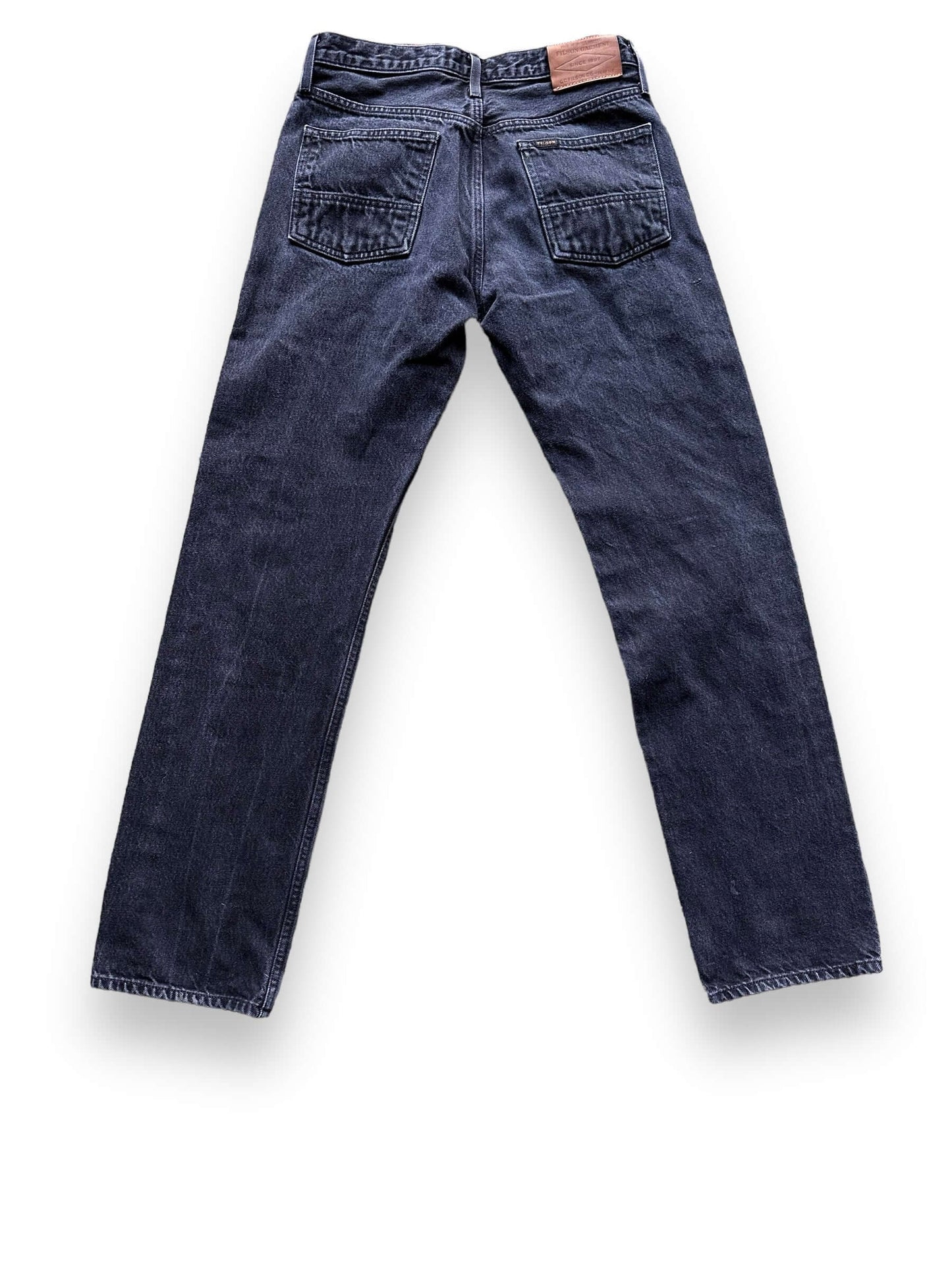Rear View of Black Filson Jeans W31 | Filson Dungarees | Filson Workwear Seattle