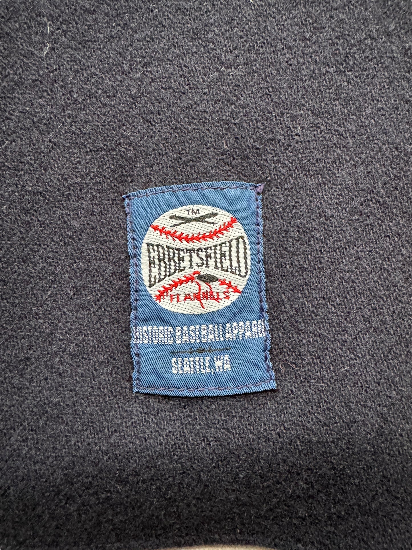 Label on Ebbets Field X Toon Town Wool Jersey SZ XXL