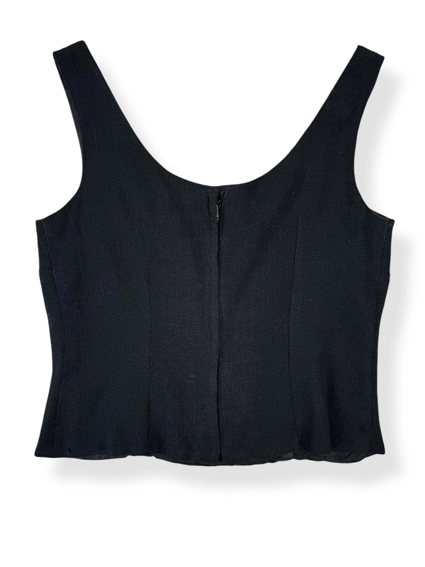 Back of 1950s Rose Appliqué Top M