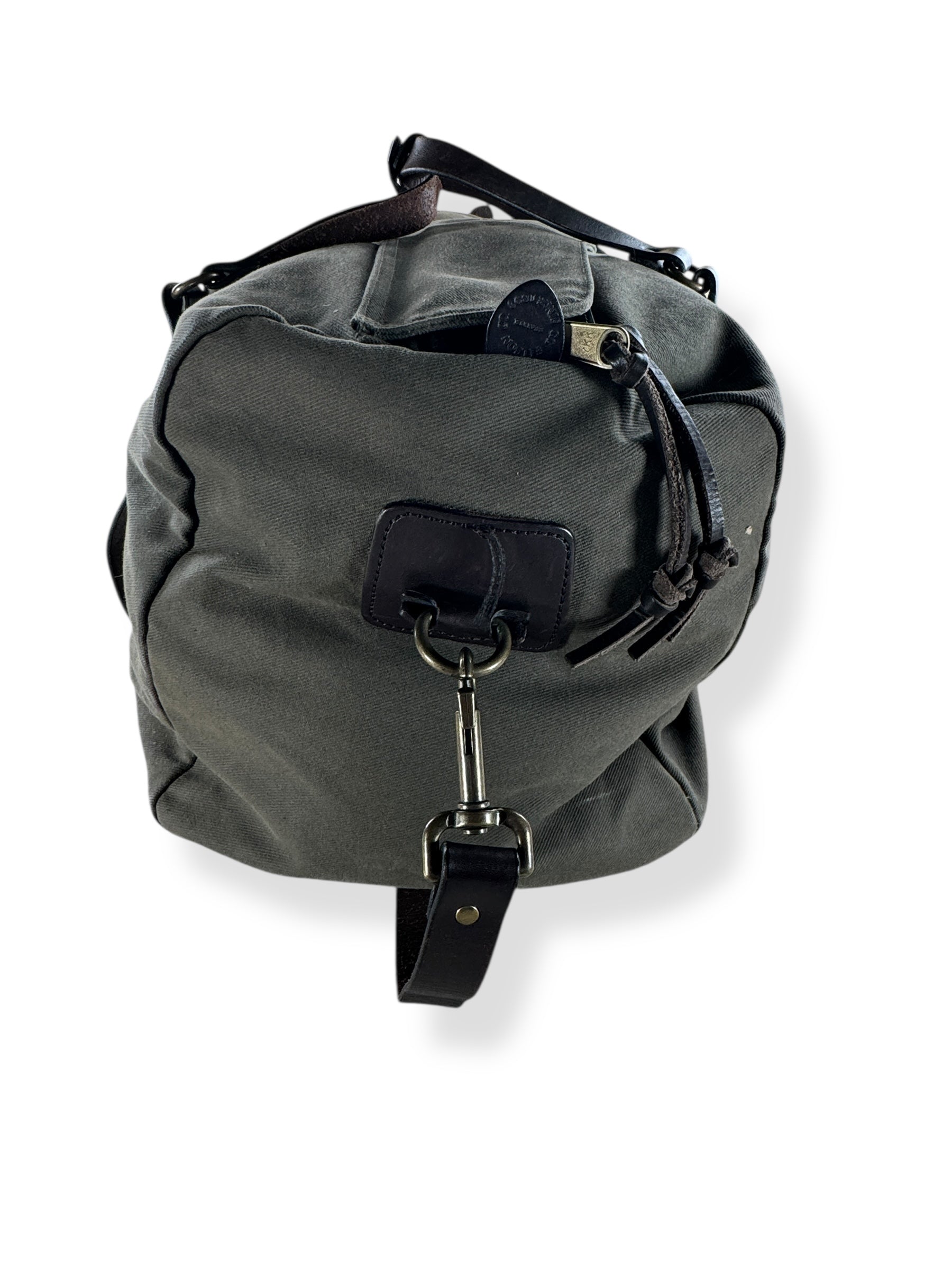 Side View 2 of Filson Otter Green Rugged Twill Medium Duffle