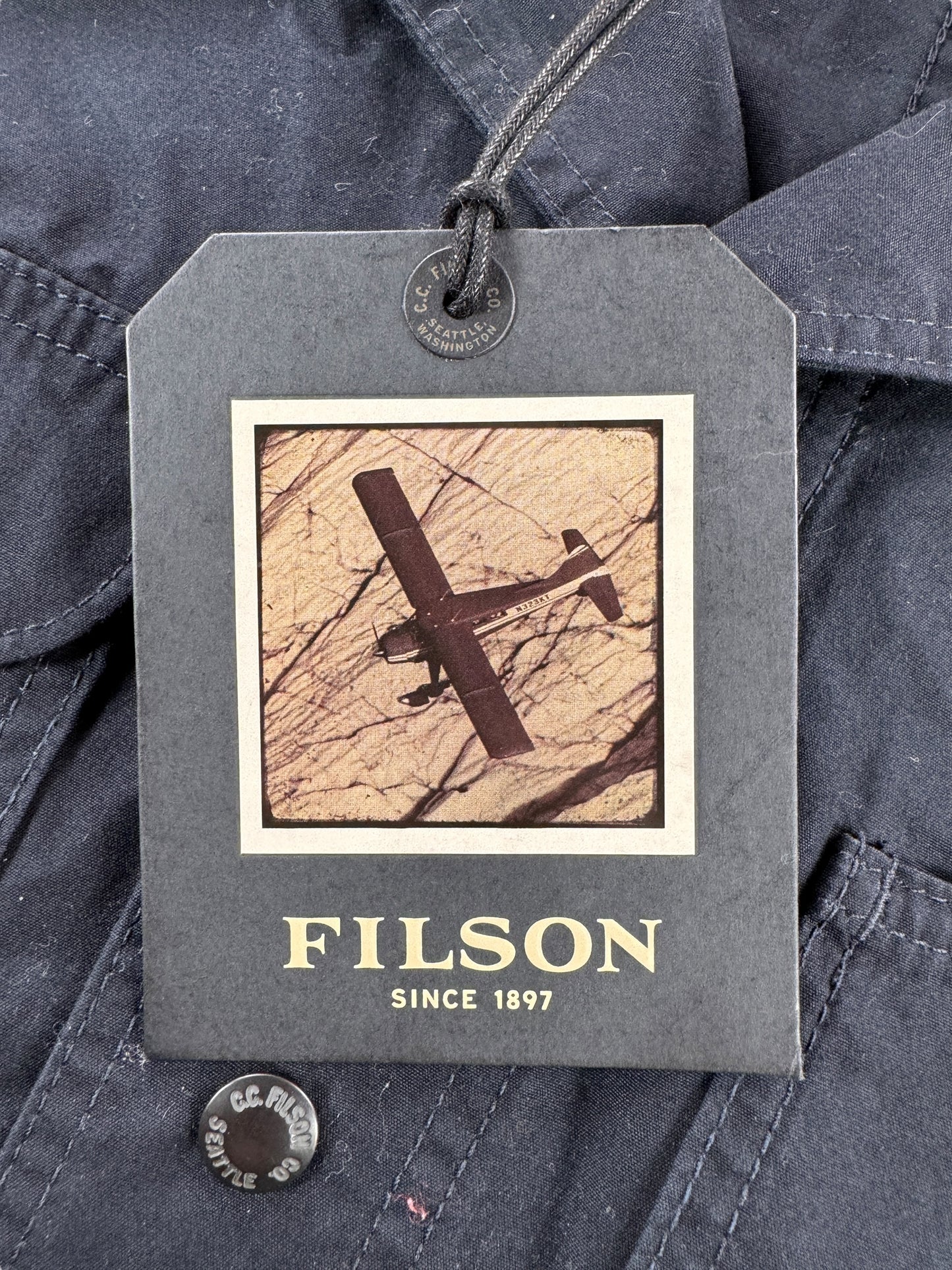 Paper Tag on Modern NWT Filson Safari Cloth Jacket SZ XS