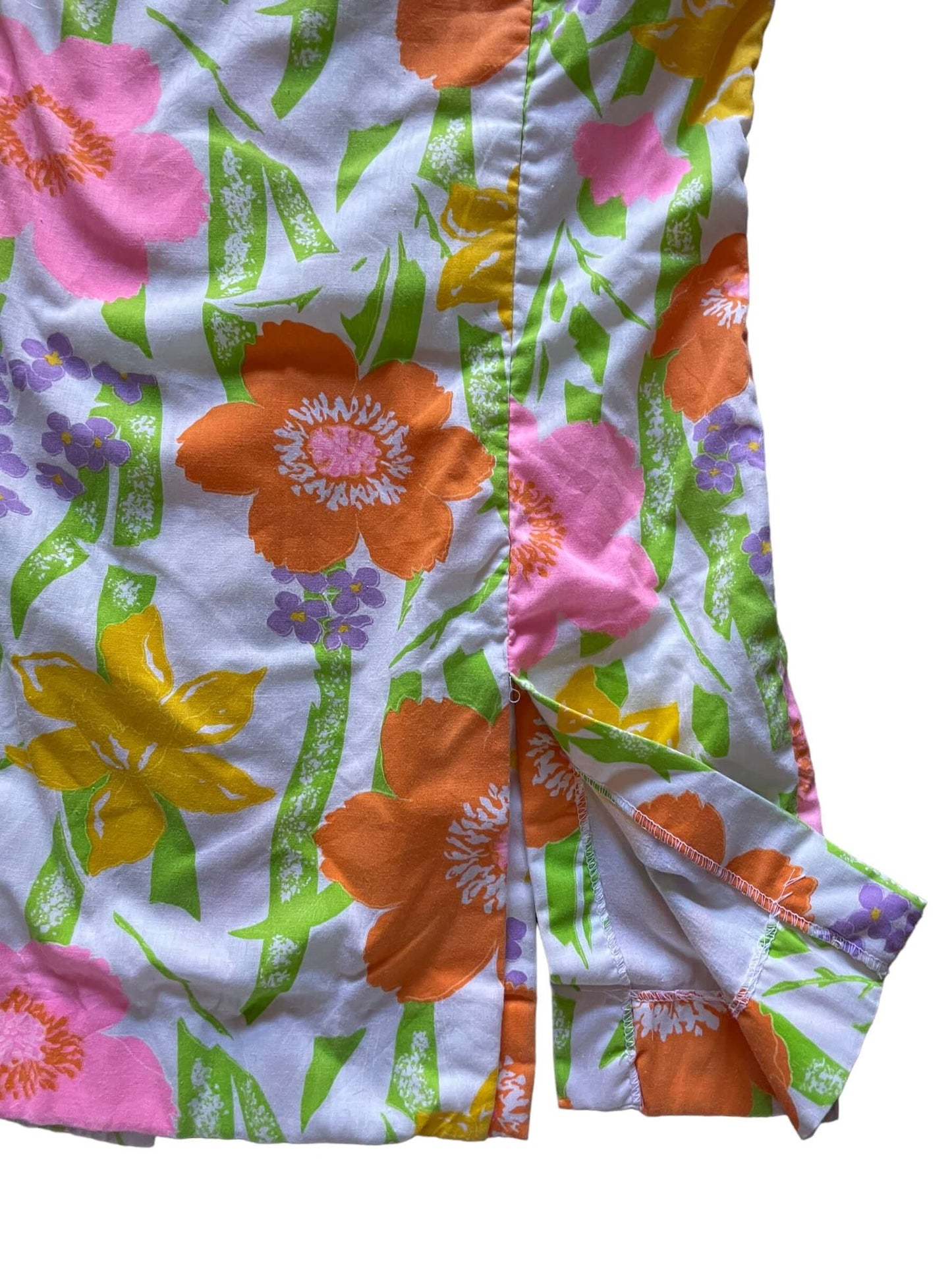 Bottom back right side view of Vintage 1960s Haymaker Floral Mini Tunic Dress | Barn Owl Vintage Dresses | Seattle Vintage Ladies Clothing