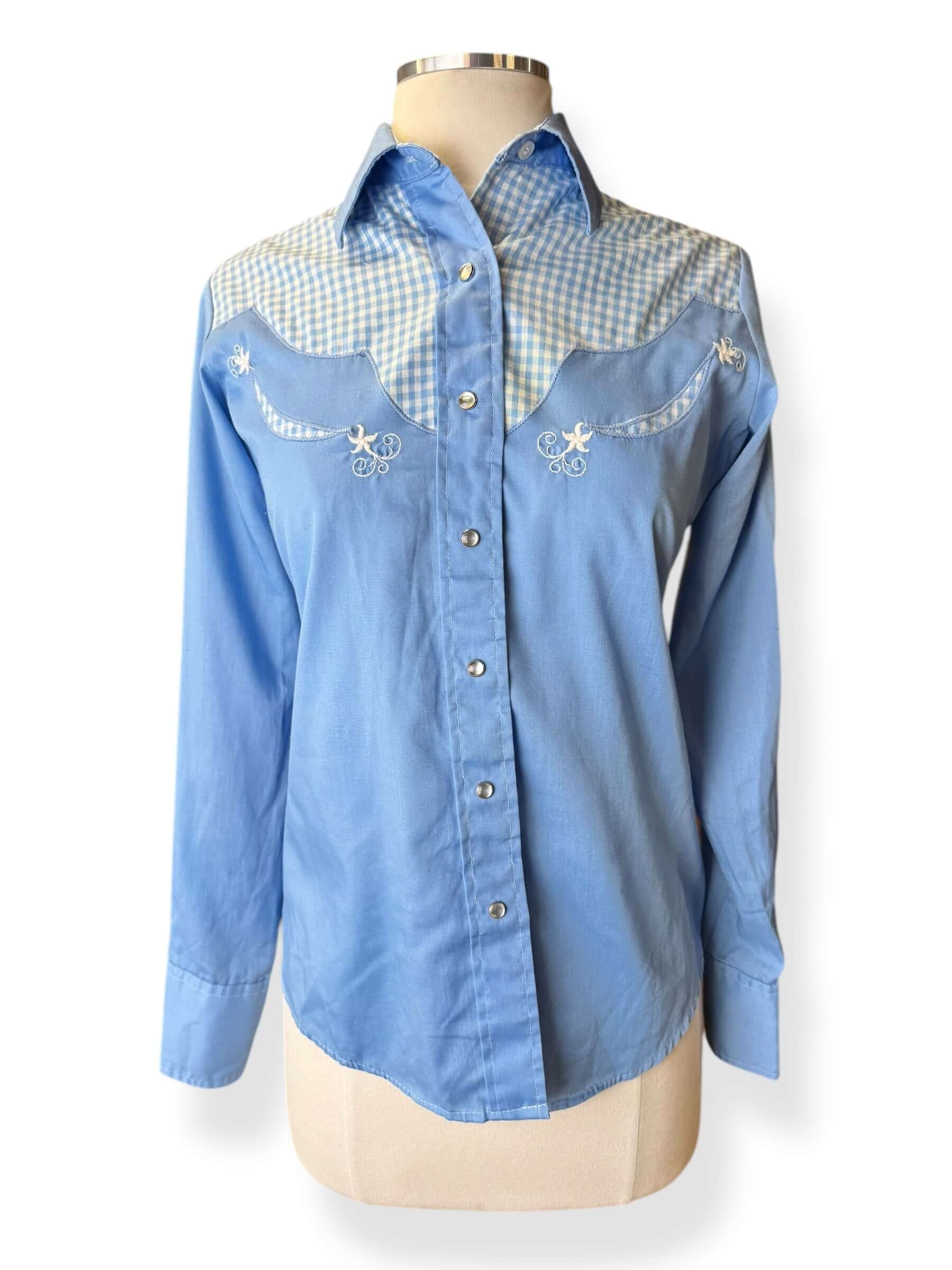 Front view of 1980s Panhandle Slim Ladies Pearl Snap M