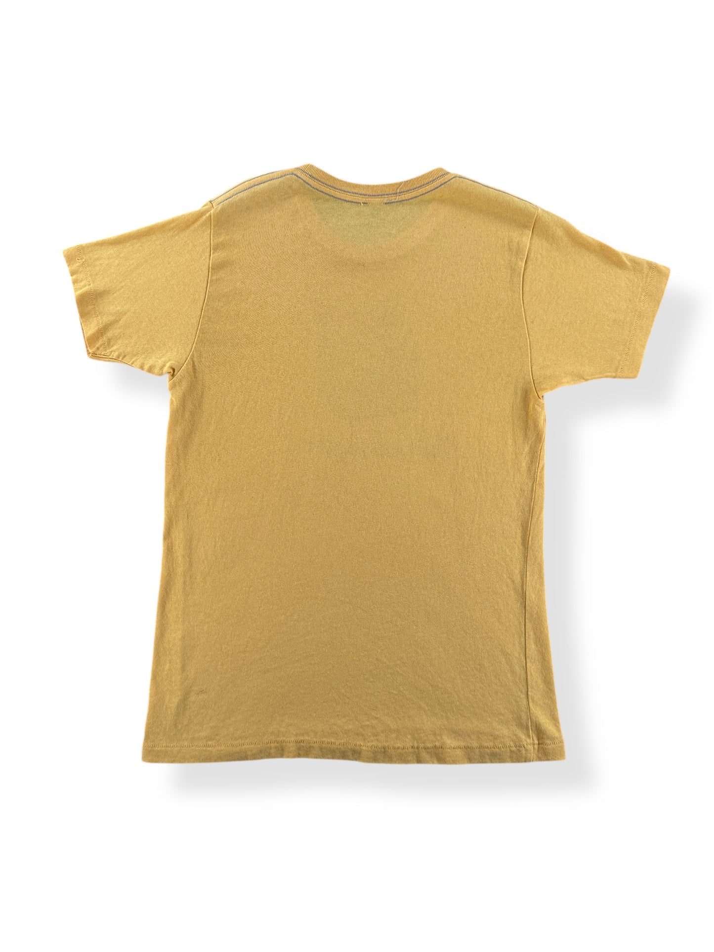 Back of Vintage UW Huskies Yellow Tee SZ M