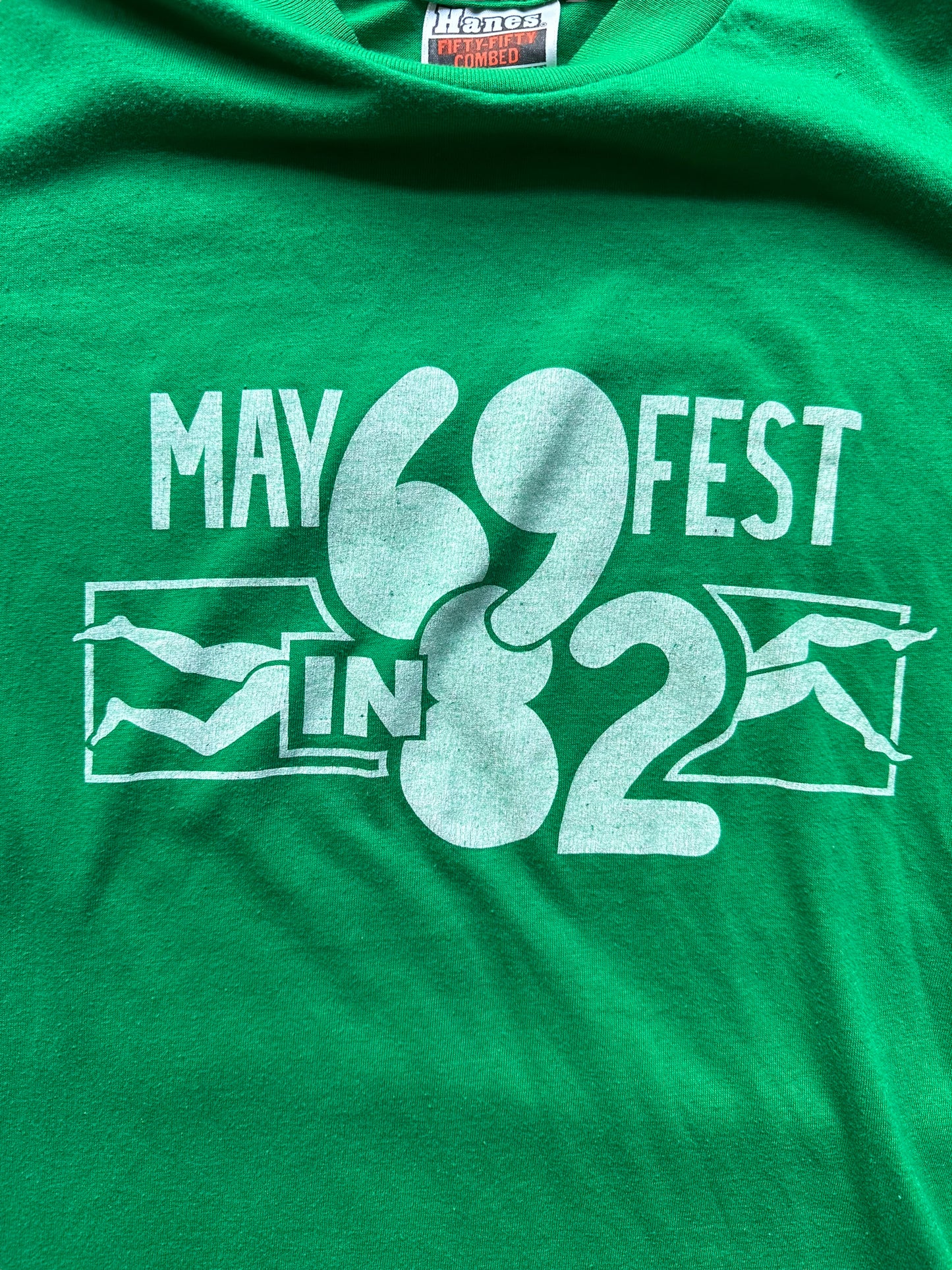 Front Graphic Detail on Vintage 69 Fest Sexy Time Tee SZ M | Vintage 69 Fest T-Shirts Seattle | Barn Owl Vintage Tees Seattle