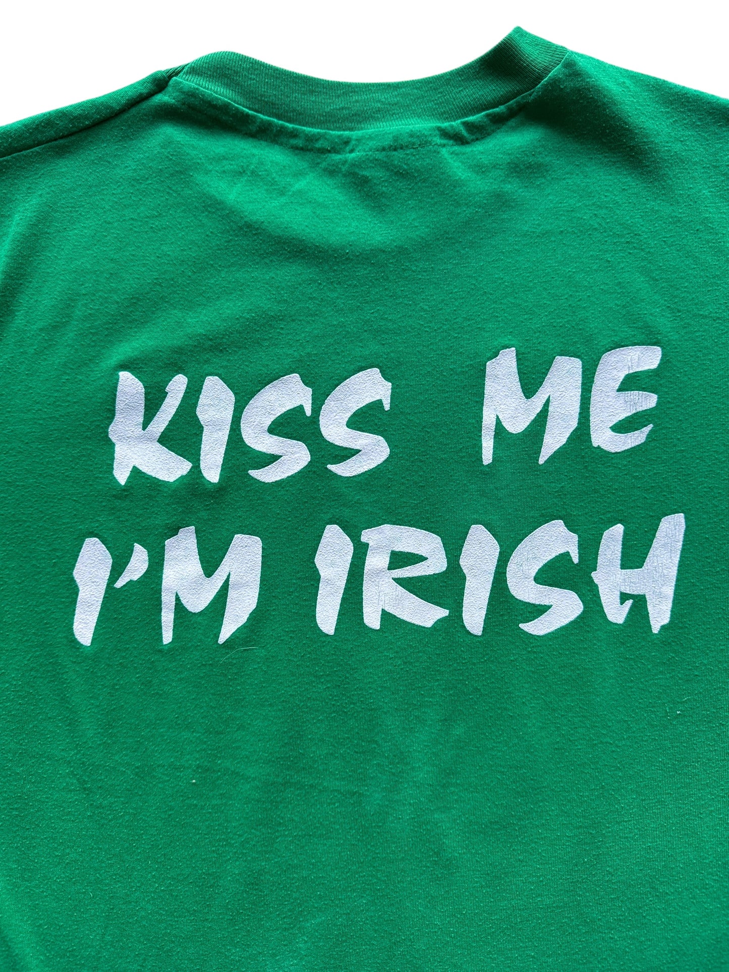 Back Graphic of Vintage Notre Dame Fighting Irish Tee SZ S