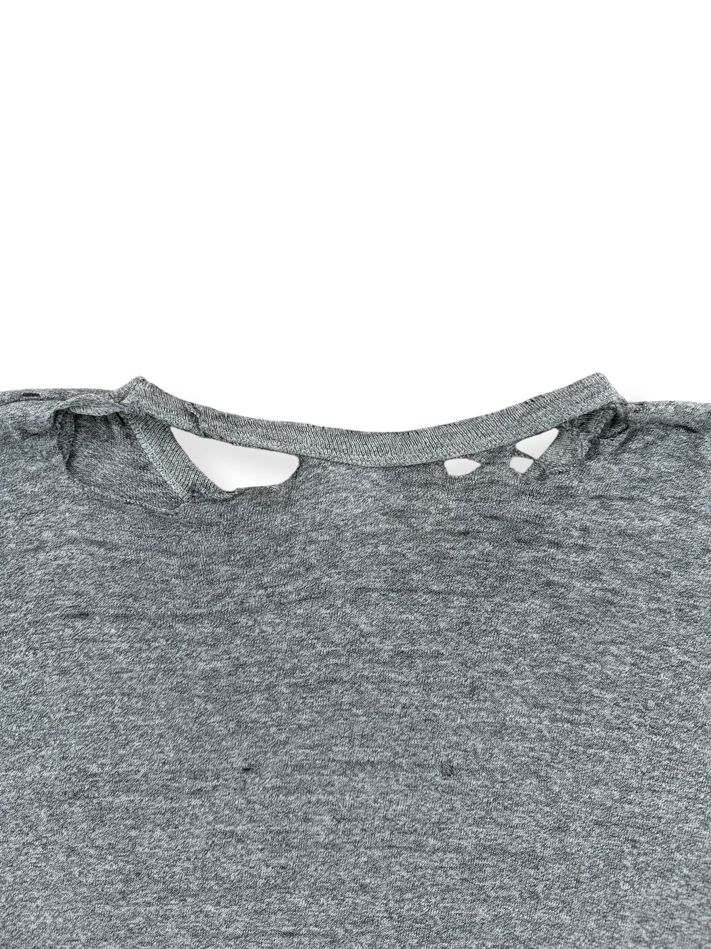 Back Distressing on Vintage Champion RISD Ripper Tee SZ M