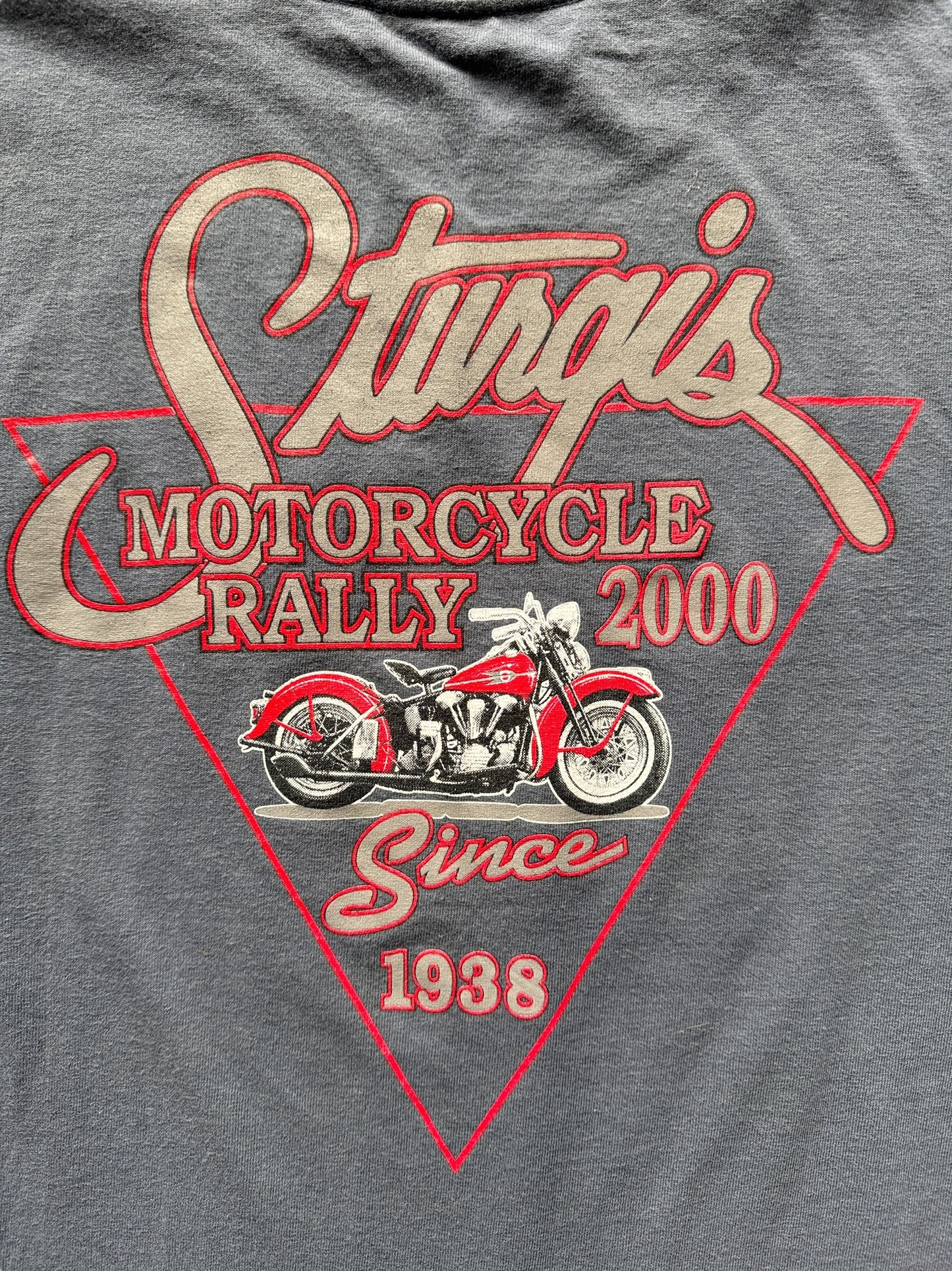 back graphic of Vintage Grey Broken Spoke Saloon Sturgis Long Sleeve Tee SZ M