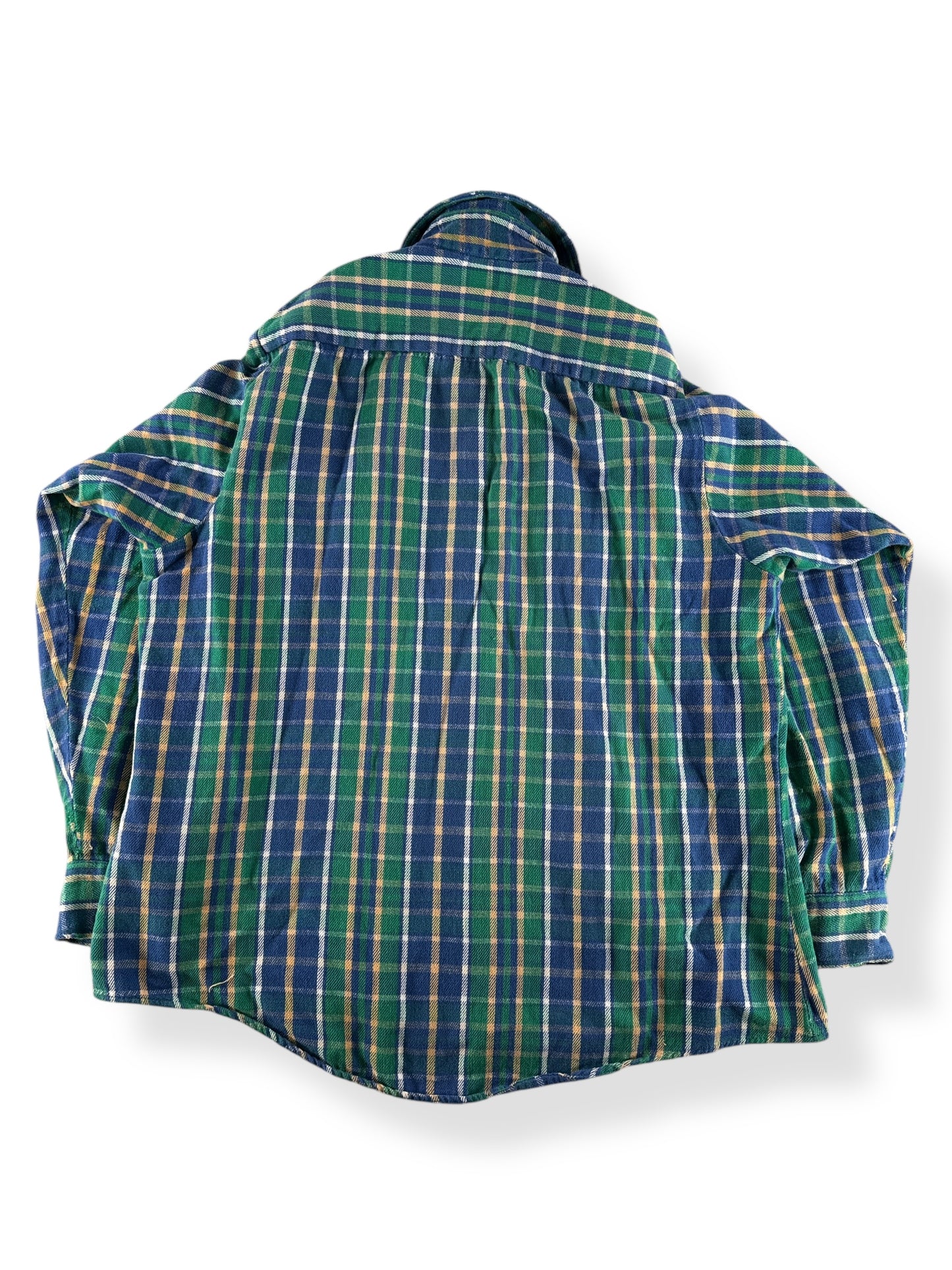 Back of Vintage Woolrich Cotton Flannel SZ L