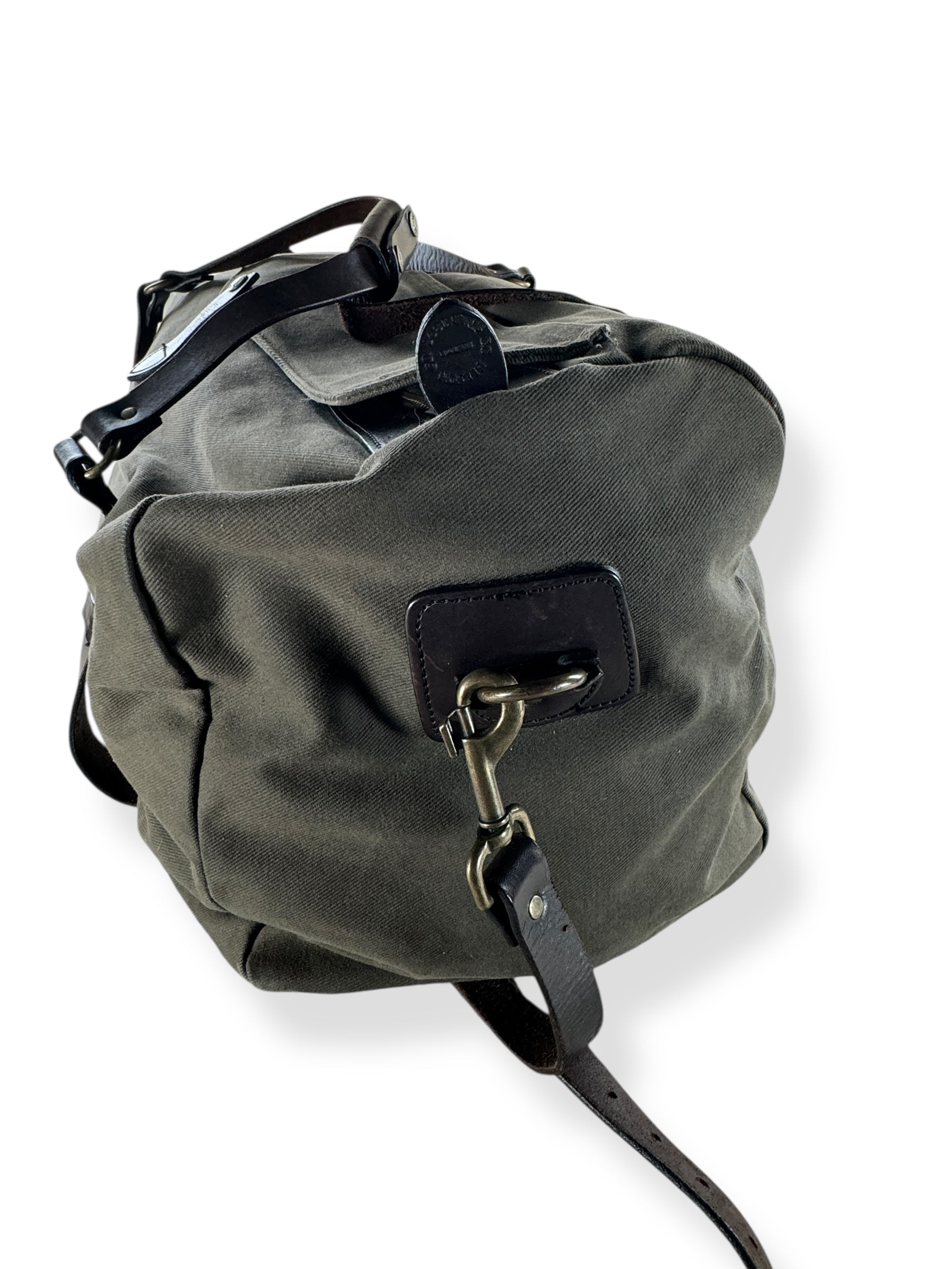 Side View 1 of Filson Otter Green Rugged Twill Medium Duffle