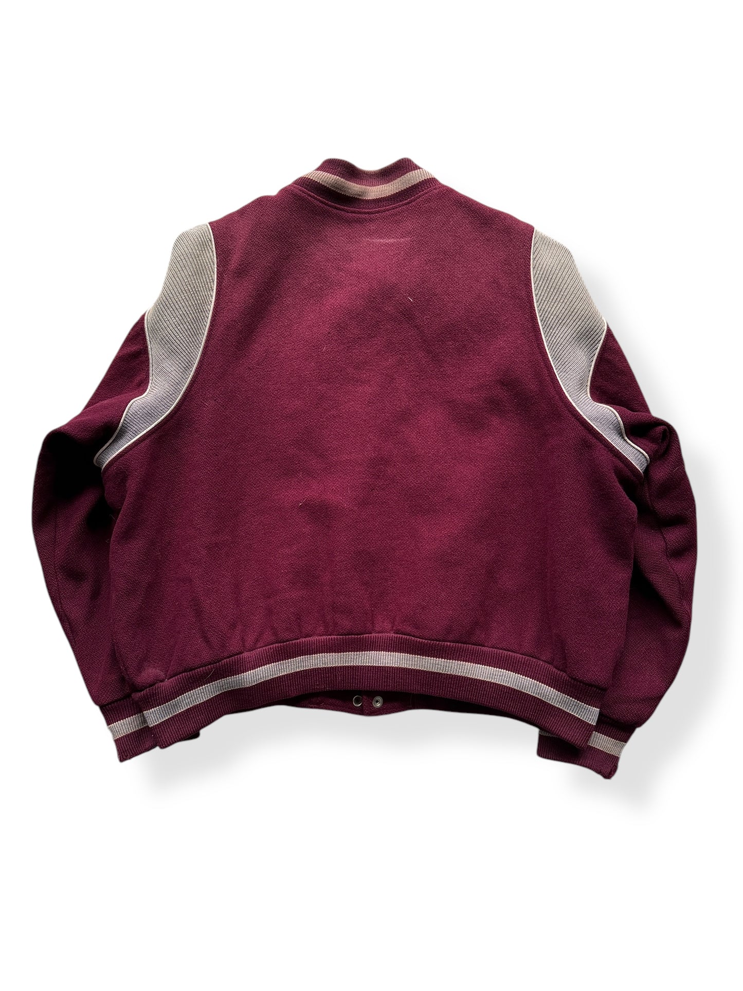 Back of Vintage W Varsity Jacket SZ XXL