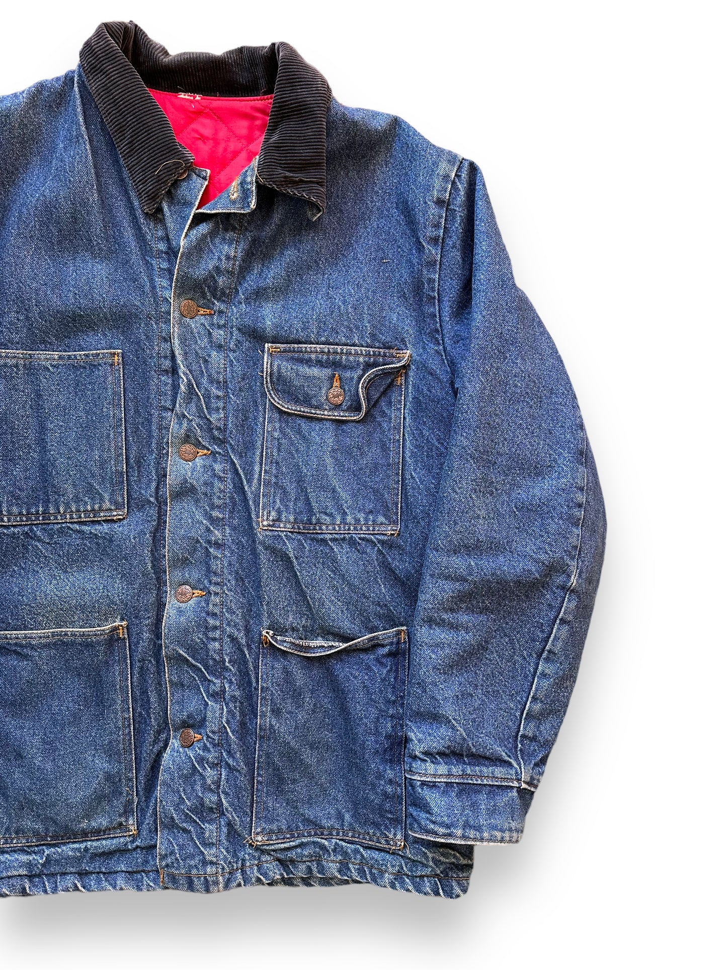 Vintage Quilted Liner Denim Chore Coat SZ 48 | Vintage Denim Chore Coat | Barn Owl Vintage Seattle