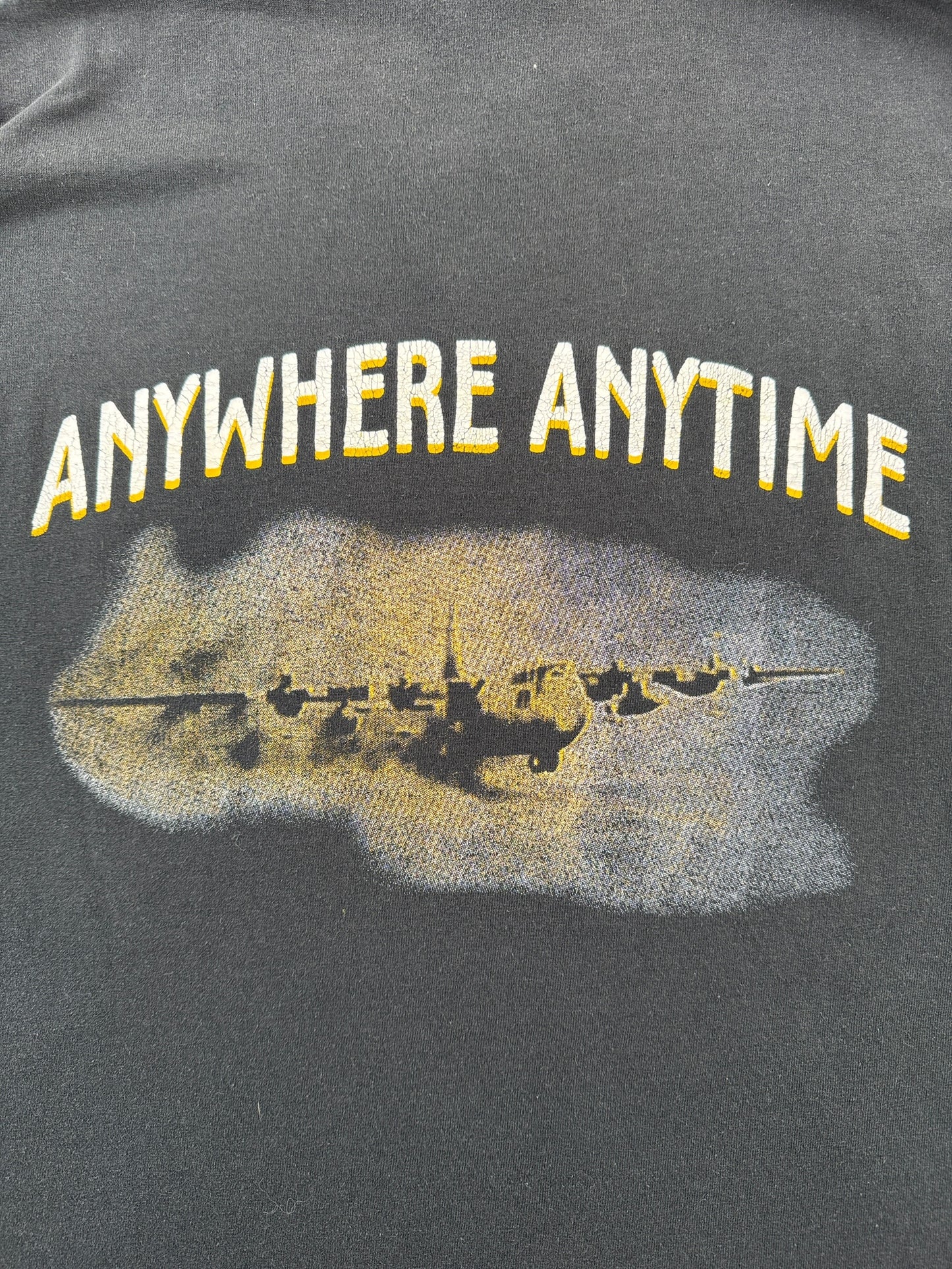Back Graphic of Vintage 41st Airlift Military Tee SZ M