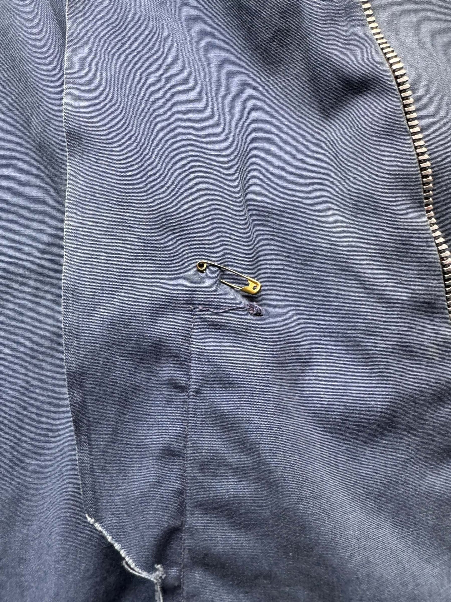 Inside of Vintage Dan River 68 Trojans Jacket SZ S AS IS