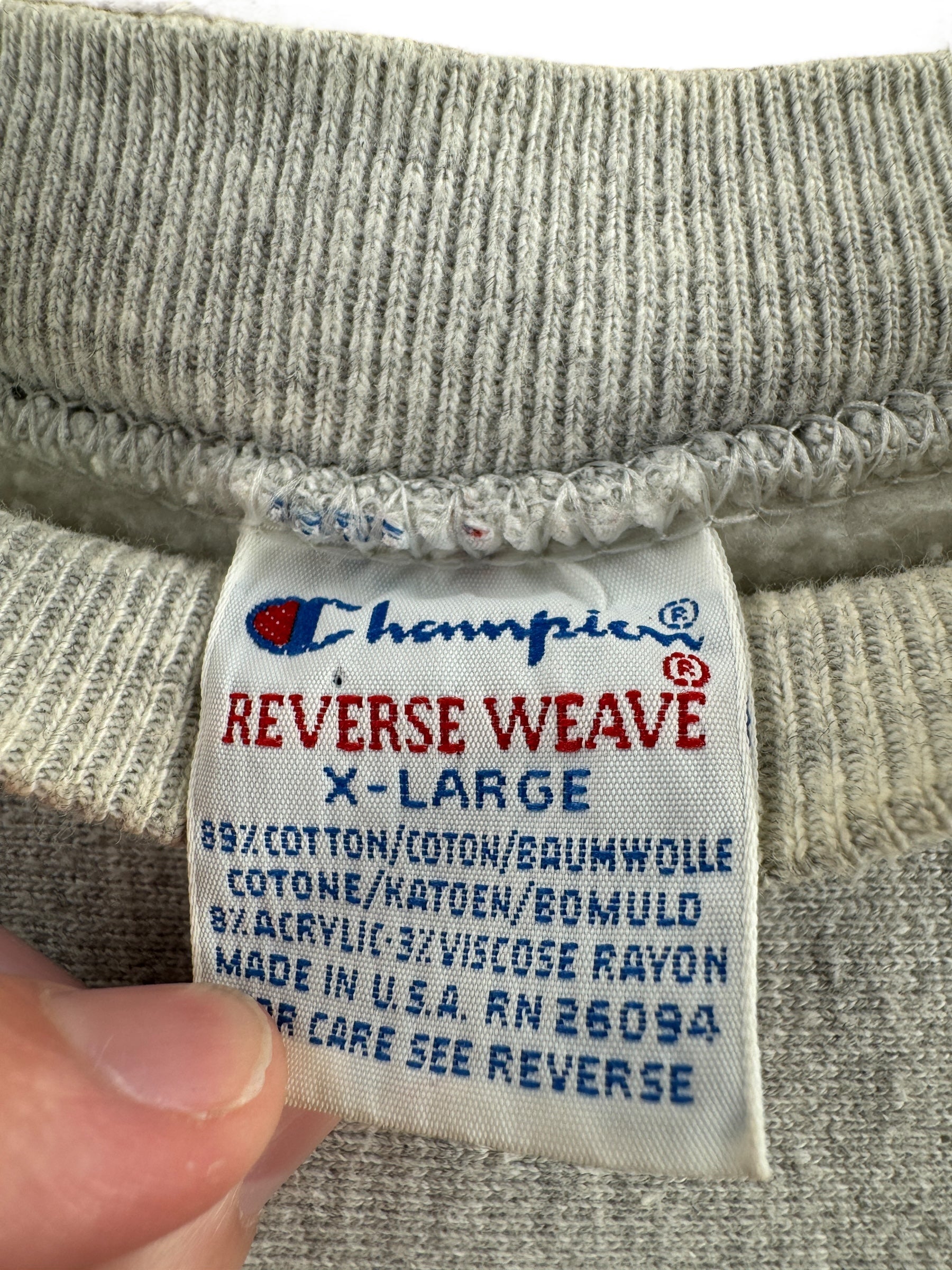 Tag on Vintage Exeter Champion Reverse Weave Crewneck SZ XL