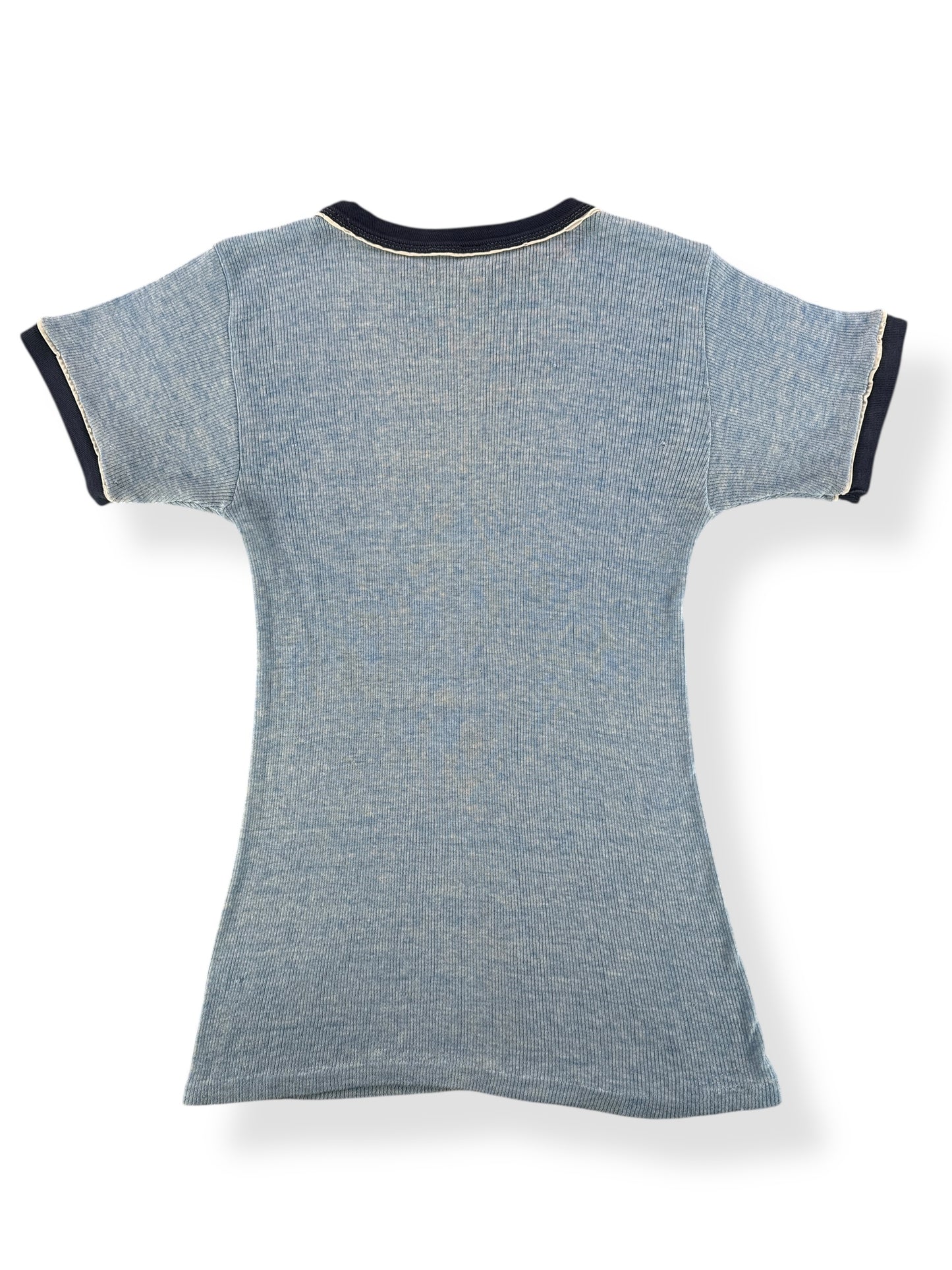 Back of Vintage Shannondale Stretchy Ringer Tee SZ XS