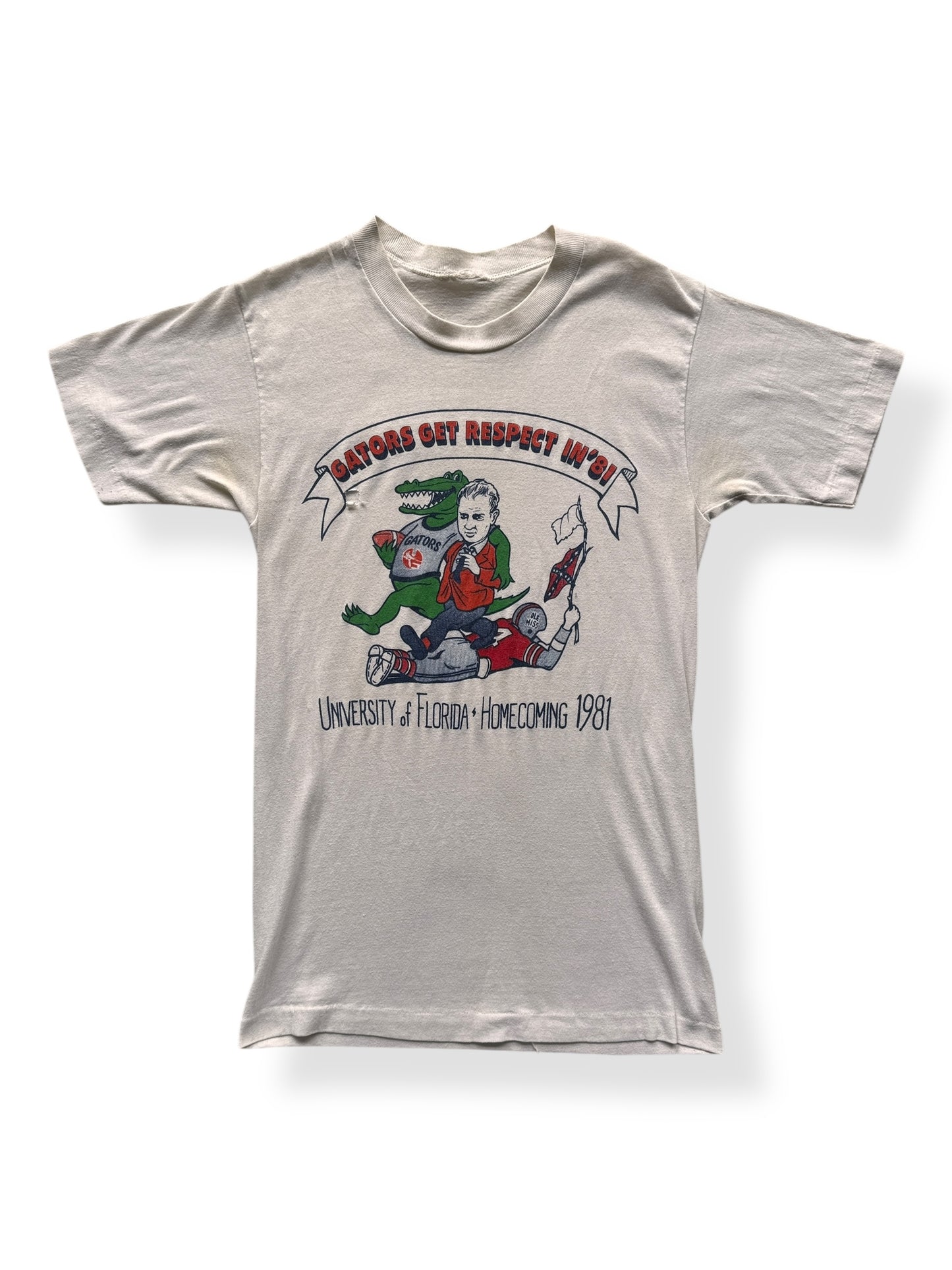 Front of Vintage Gators '81 Tee SZ XS
