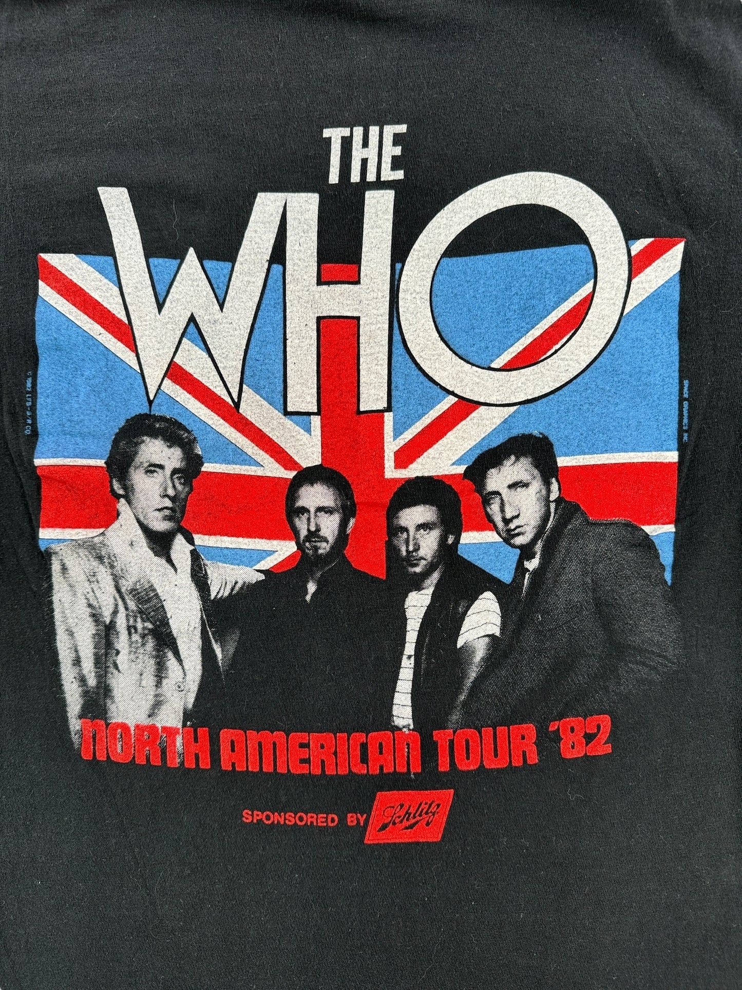 Back Graphic of Vintage '82 The Who Tee SZ S