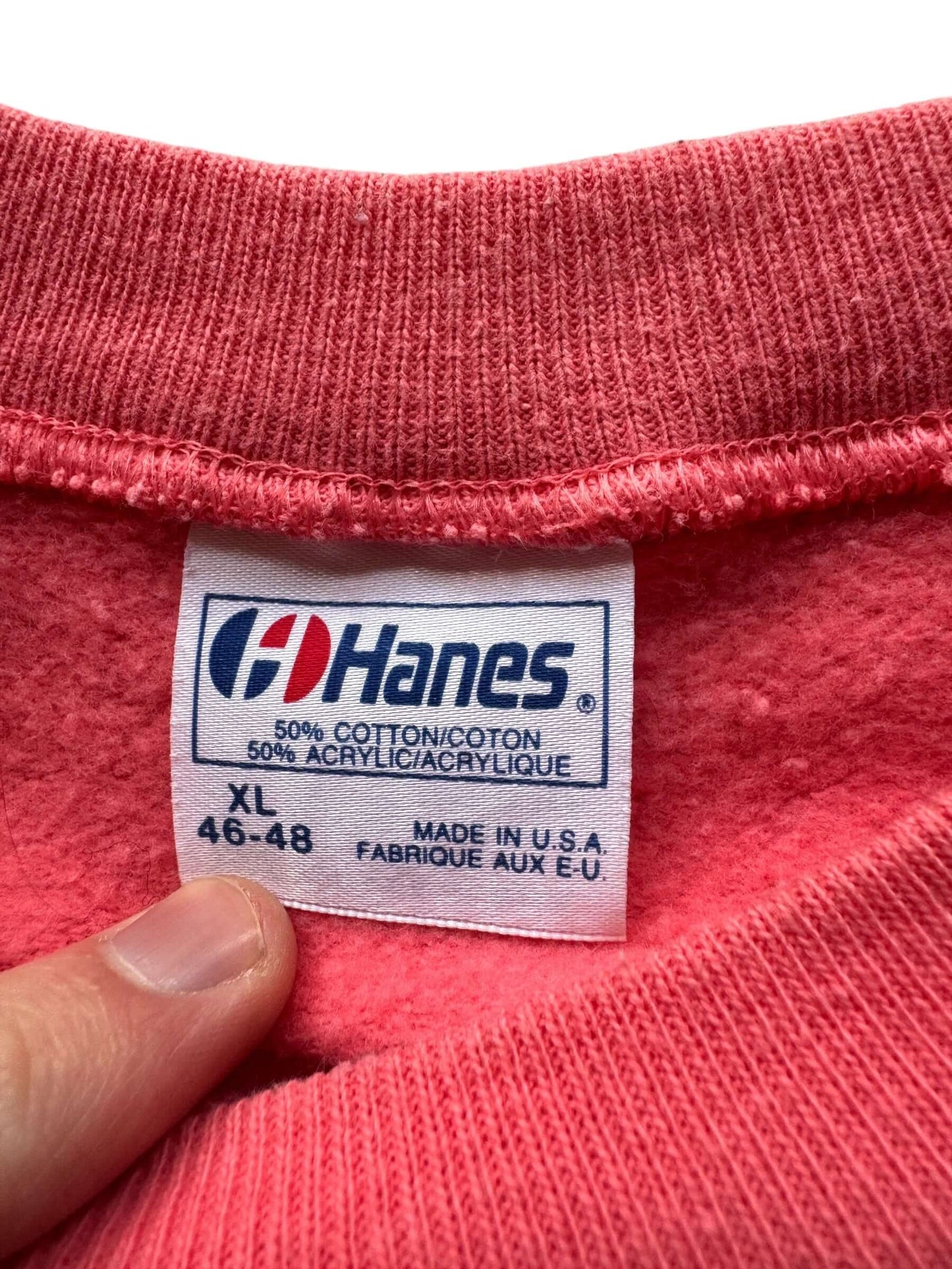 Tag on Vintage Hanes Don't Do Mornings Cat Crewneck SZ XL
