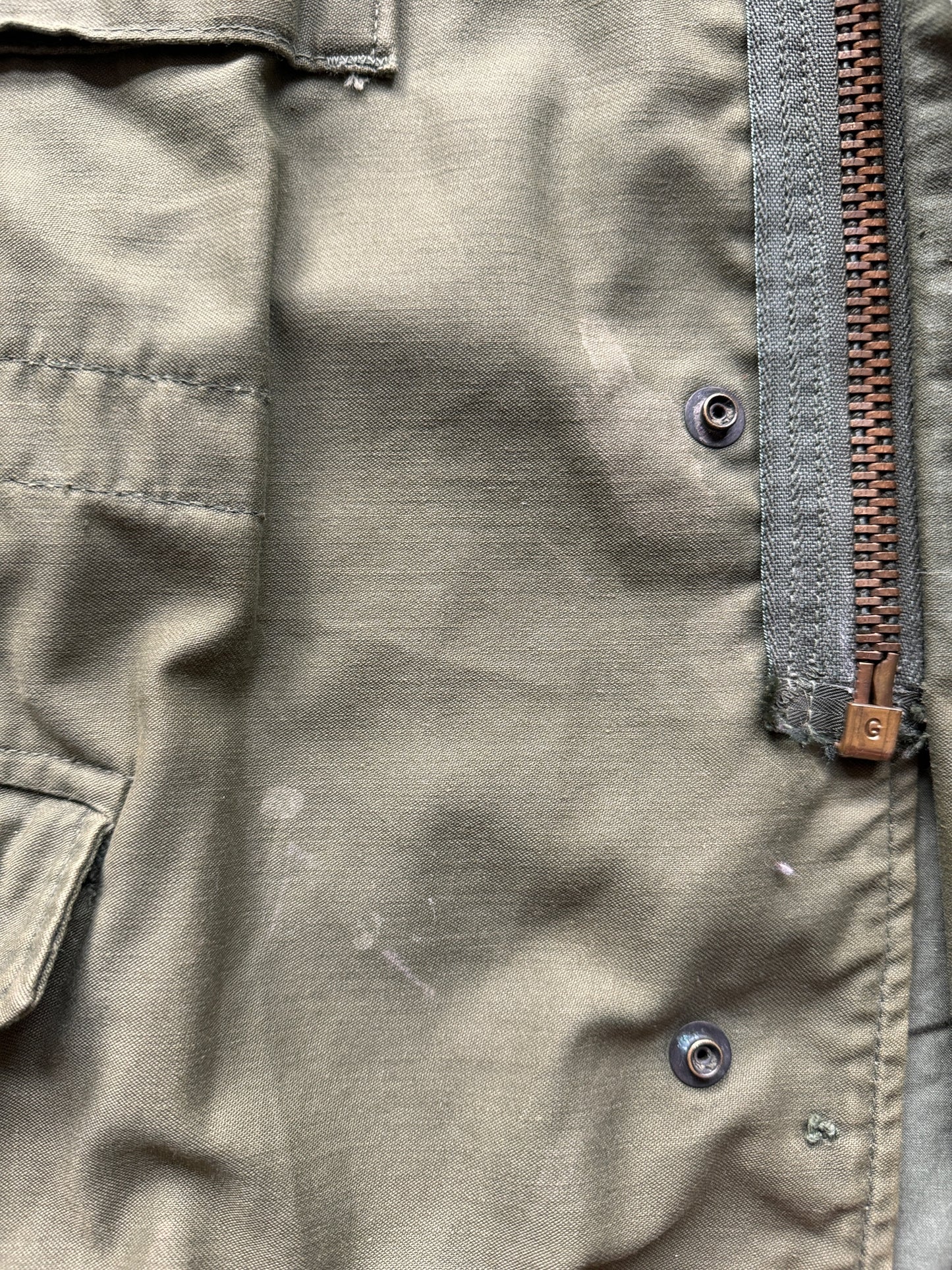 stains on Vintage M-65 Field Jacket SZ M