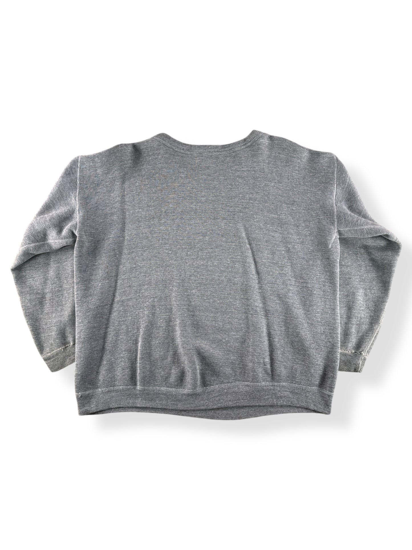 Back of Vintage Boxy Grey Champion Single V SZ XL