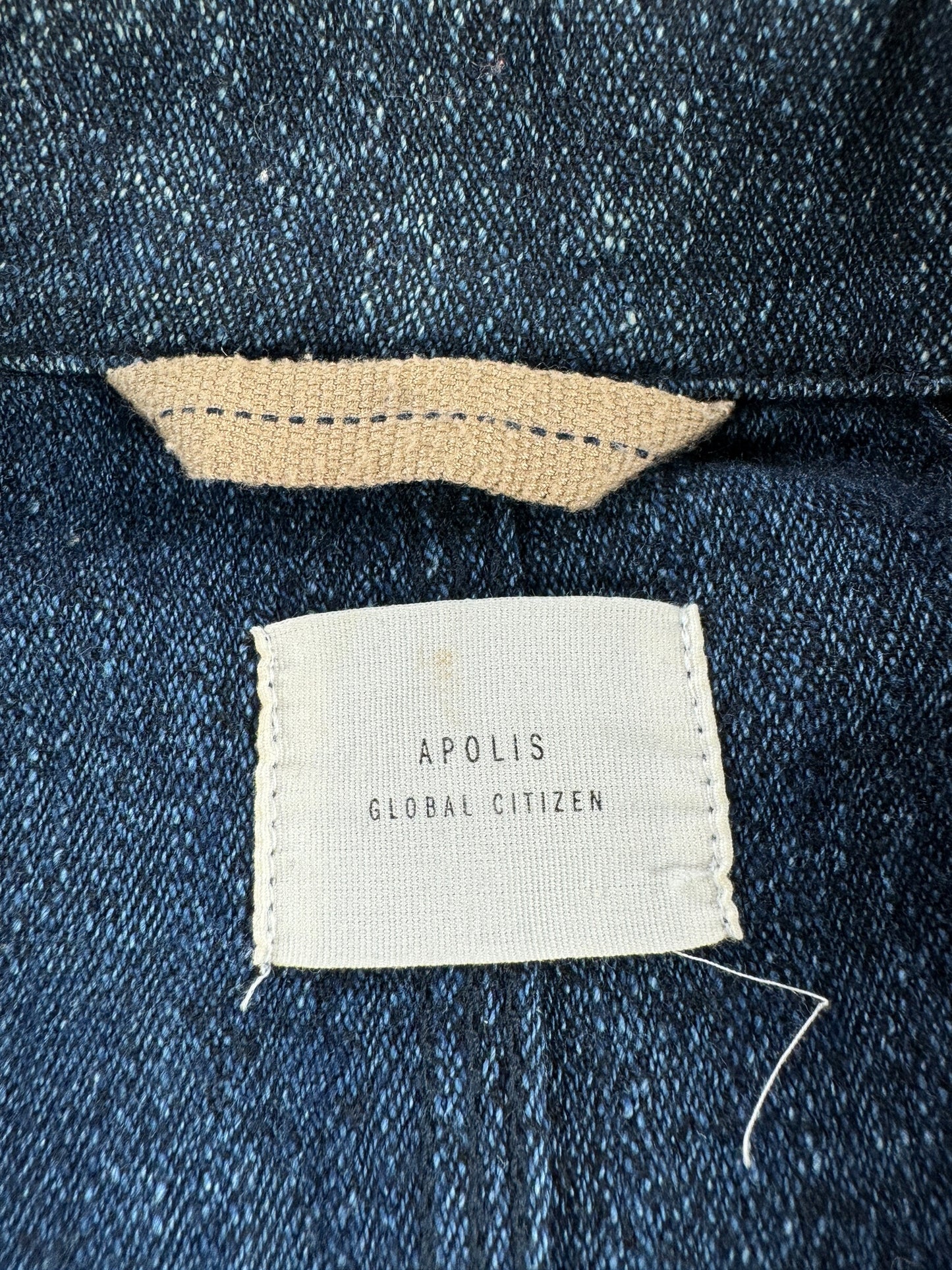Tag on Modern Apolis Indigo Chore Coat SZ L