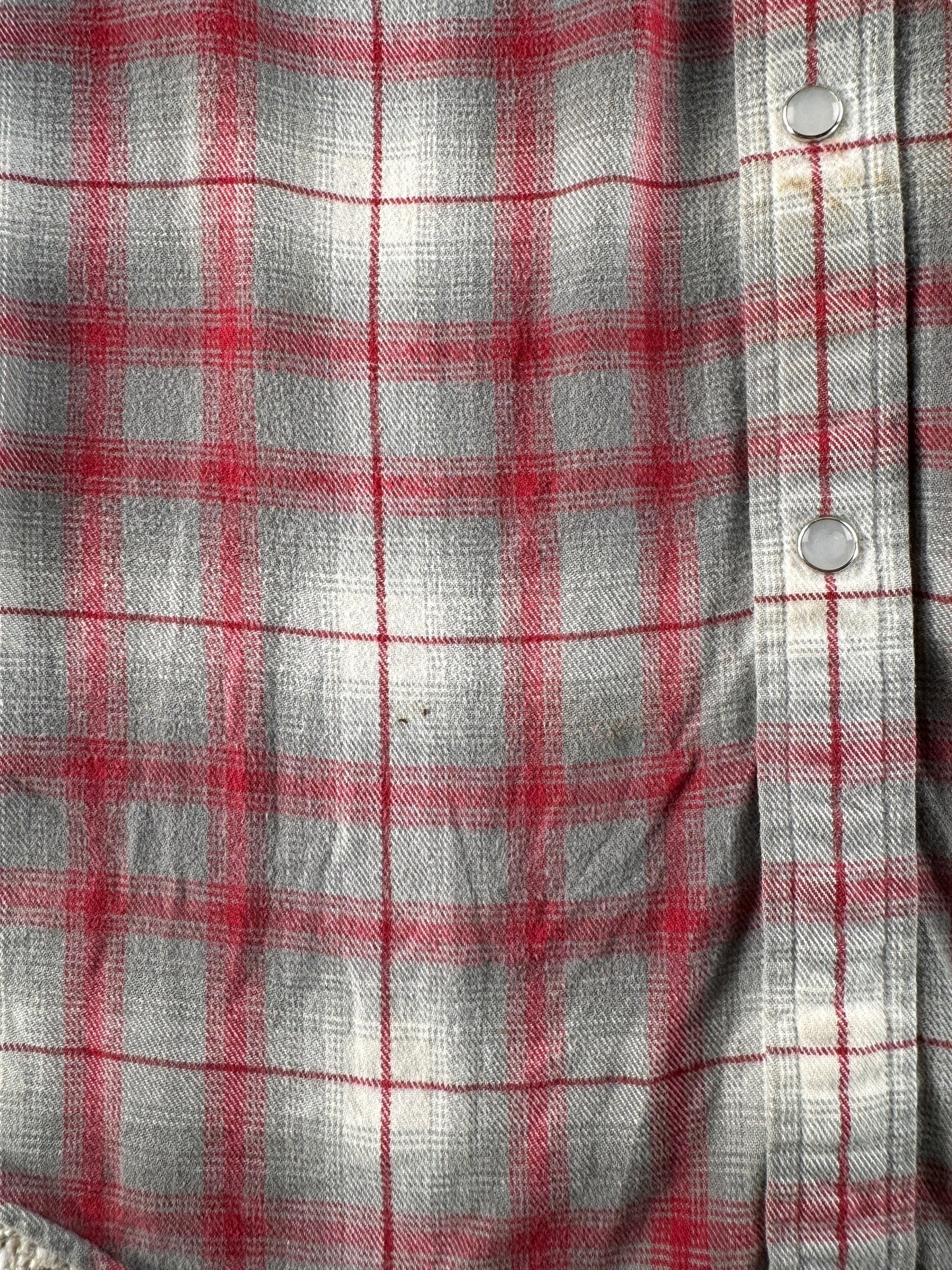 Stains on Filson Green Label Cotton Flannel Pearl Snap SZ M