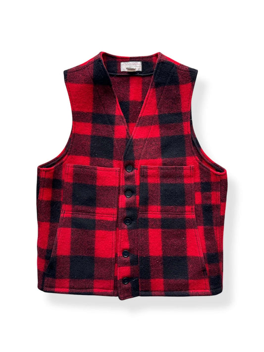 Front of Vintage Filson Mackinaw Wool Vest SZ 42