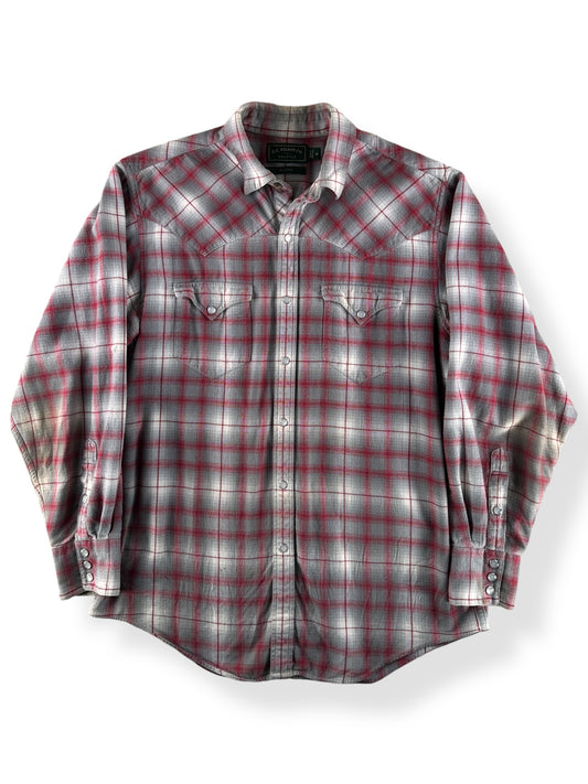 Front of Filson Green Label Cotton Flannel Pearl Snap SZ M