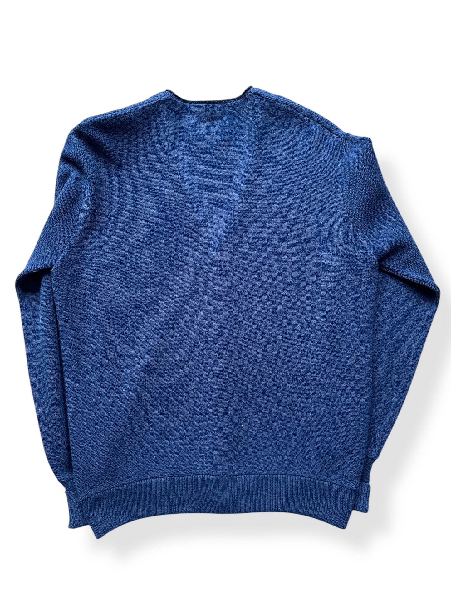 Back of Vintage Jantzen Navy Wool Cardigan SZ L