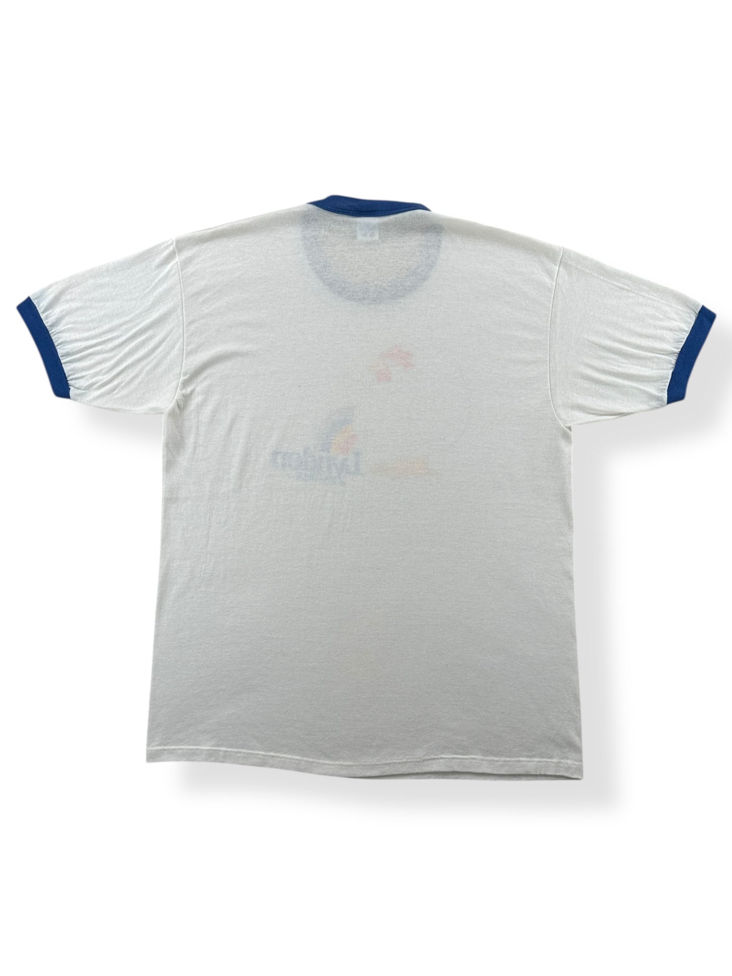 Back of Vintage Lynden Farms Chicken Ringer Tee SZ L