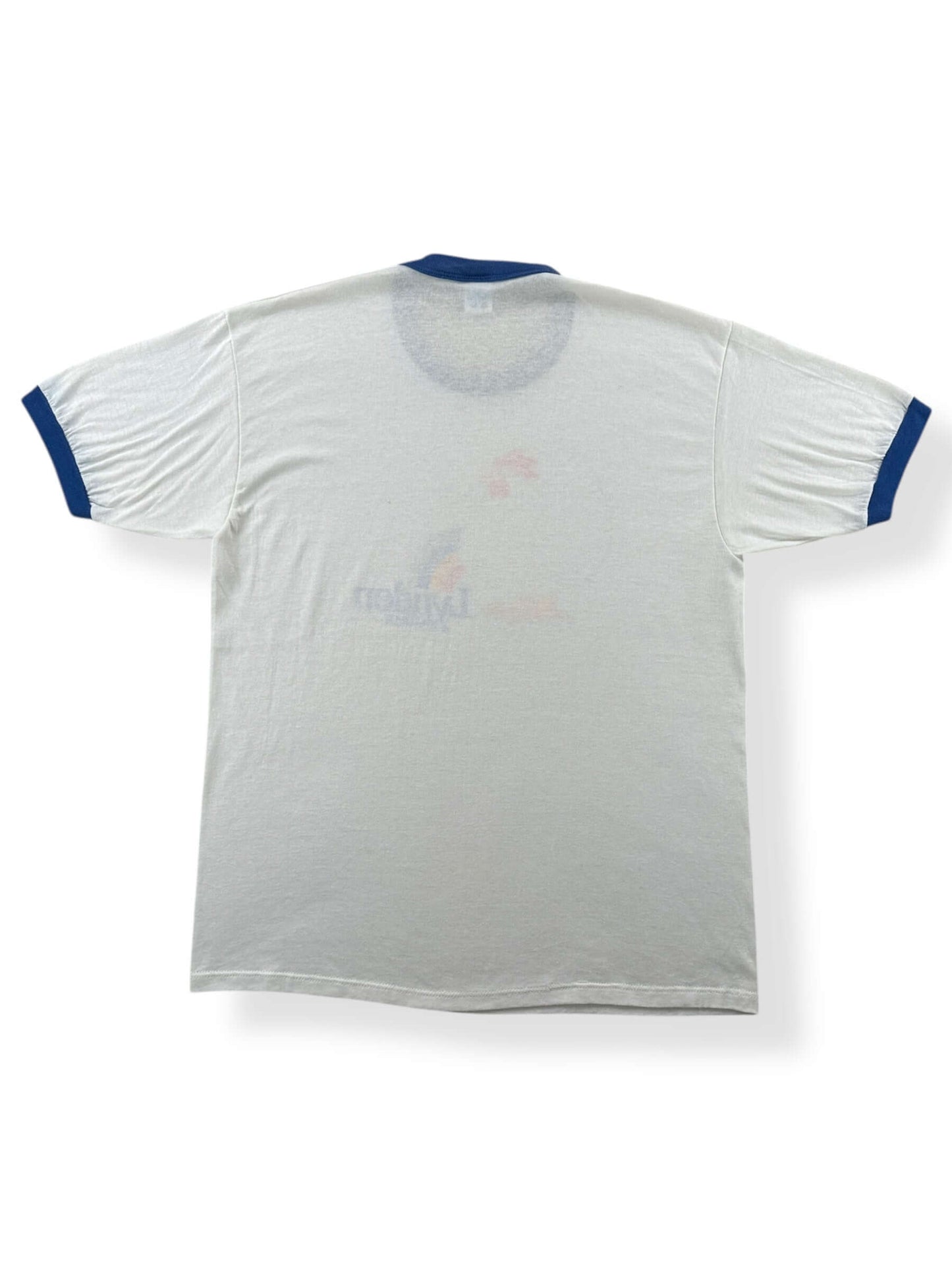 Back of Vintage Lynden Farms Chicken Ringer Tee SZ L